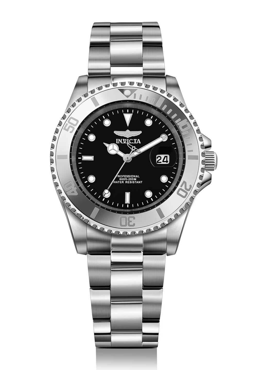Invicta Men Pro Diver 200M Quartz Black Dial Watch 34022