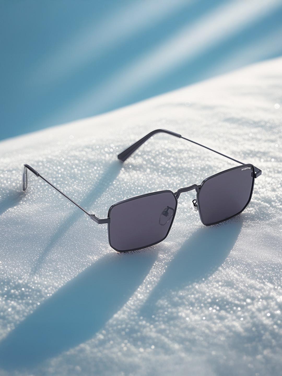 Buy HASHTAG EYEWEAR Men Square Sunglasses with UV Protected Lens