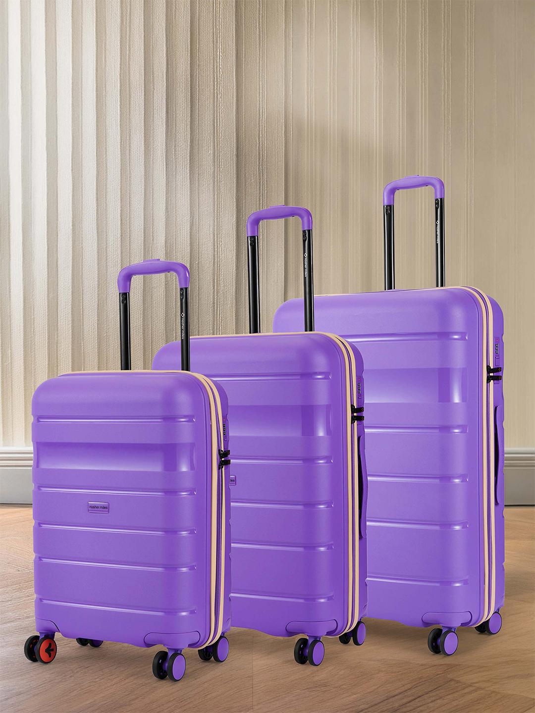 Buy Nasher Miles Set Of Jupiter Hard-Sided Polypropylene Purple