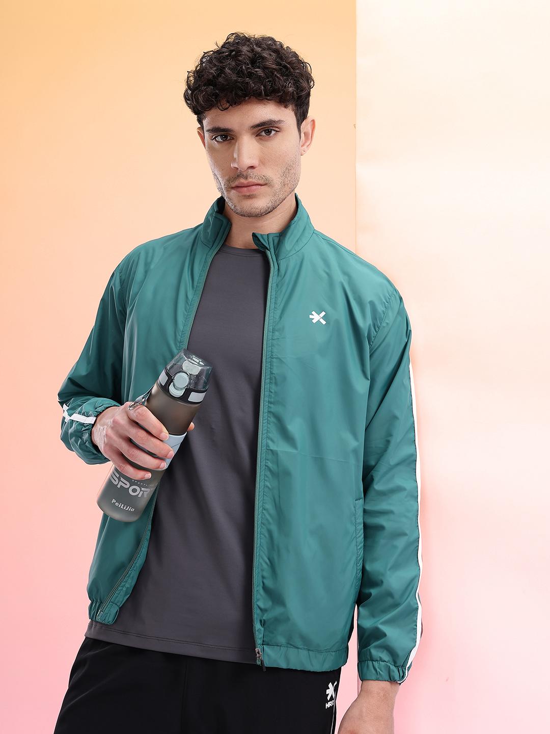 Buy HRX by Hrithik Roshan Mock Collar Rapid-Dry Training Jacket