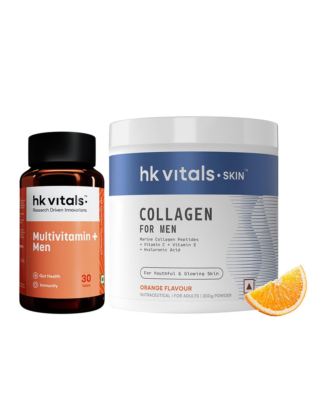 HK VITALS Men Marine Collagen 200g & Multivitamin 30 Tabs Pack of 2 - Image 1