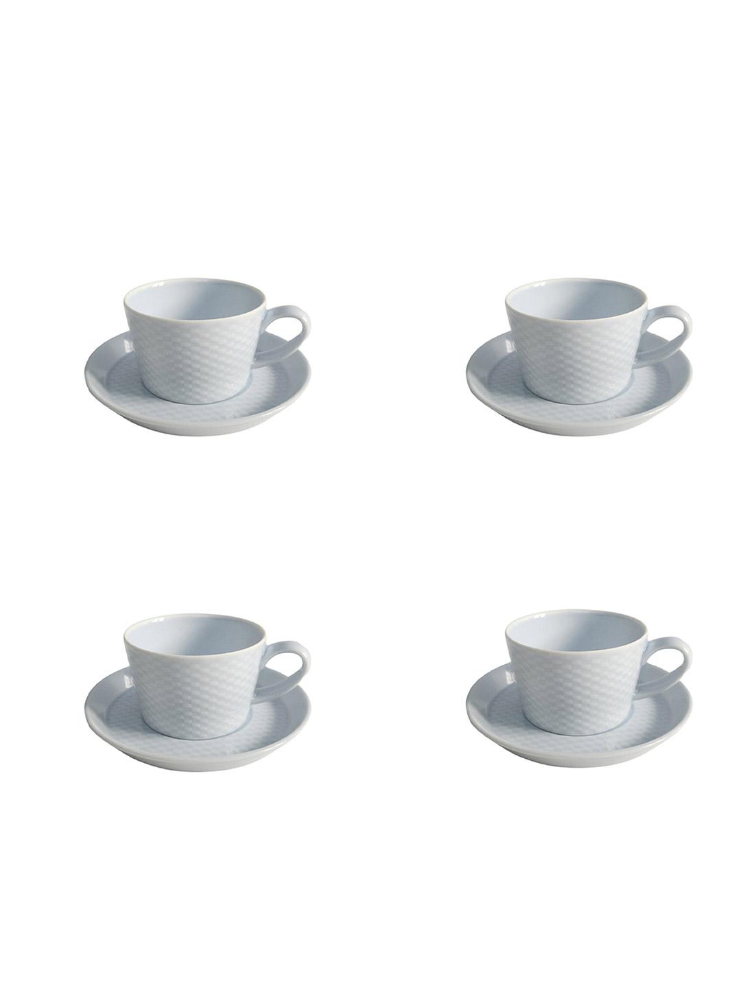 Buy Chabby Chic Blue Textured Tea Set - Tea Set for Unisex