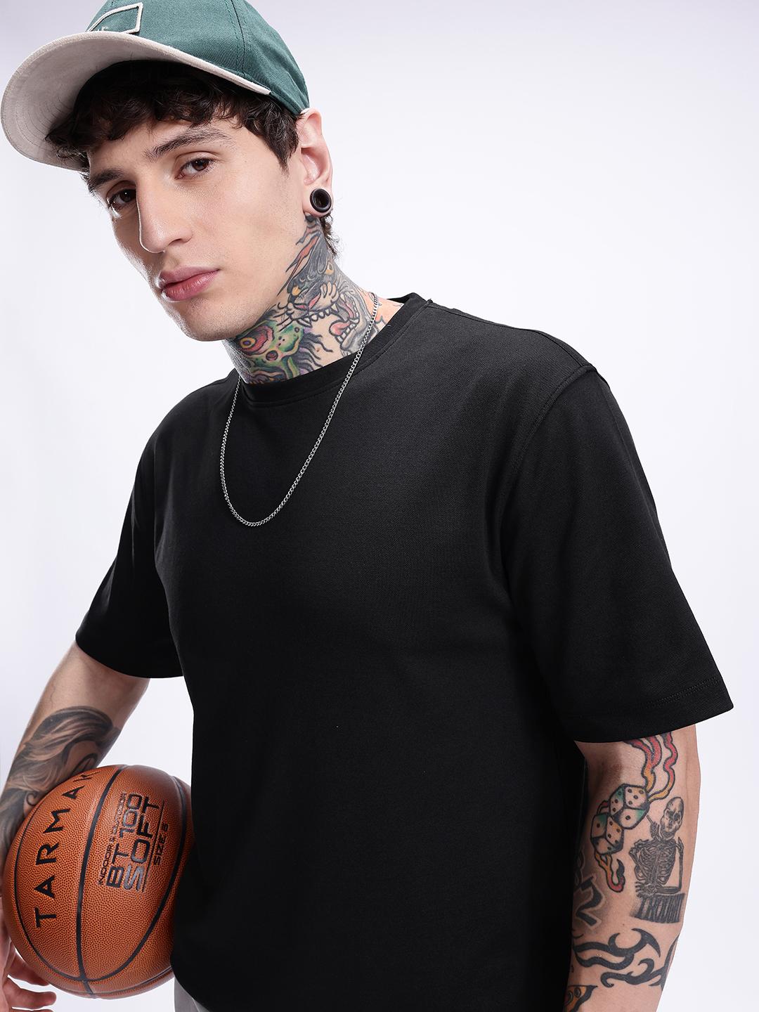 Kook N Keech Solid Oversized T-shirt - Image 1
