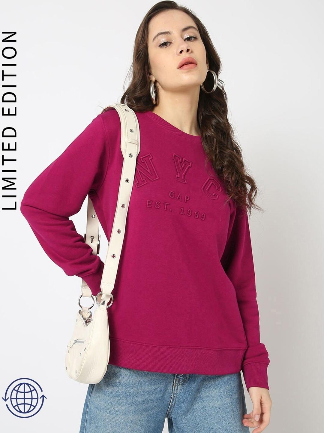 GAP Brand Logo Embroidered Crew Neck Sweatshirt