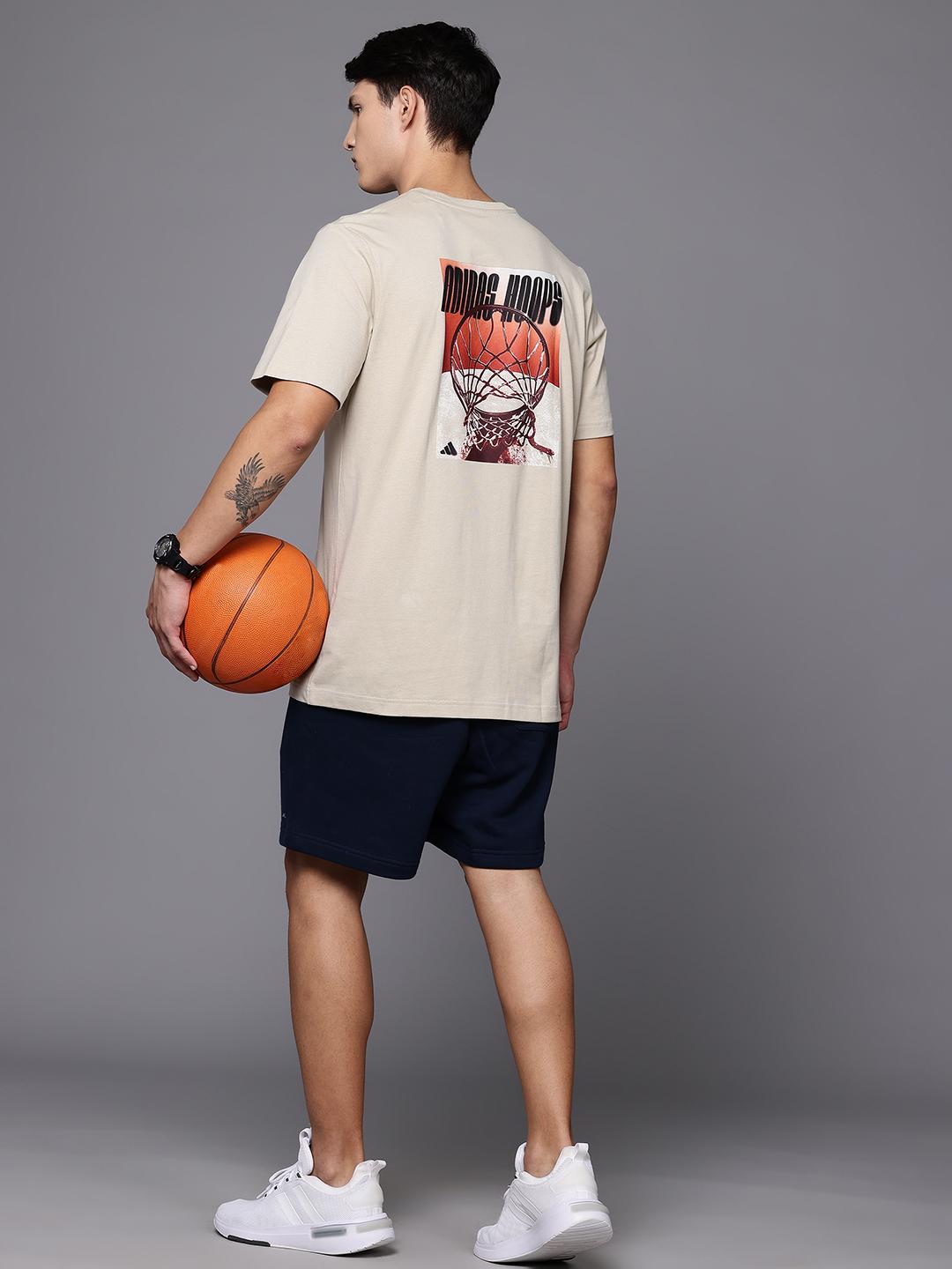 Buy ADIDAS Originals Hoops Graphic Novelty Basketball T-shirt