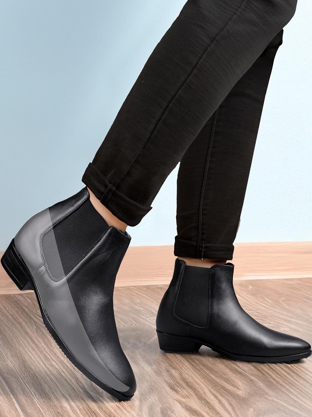 High Ankle Boots Bxxy Black Formal Boot Buy Black Boots For Men By