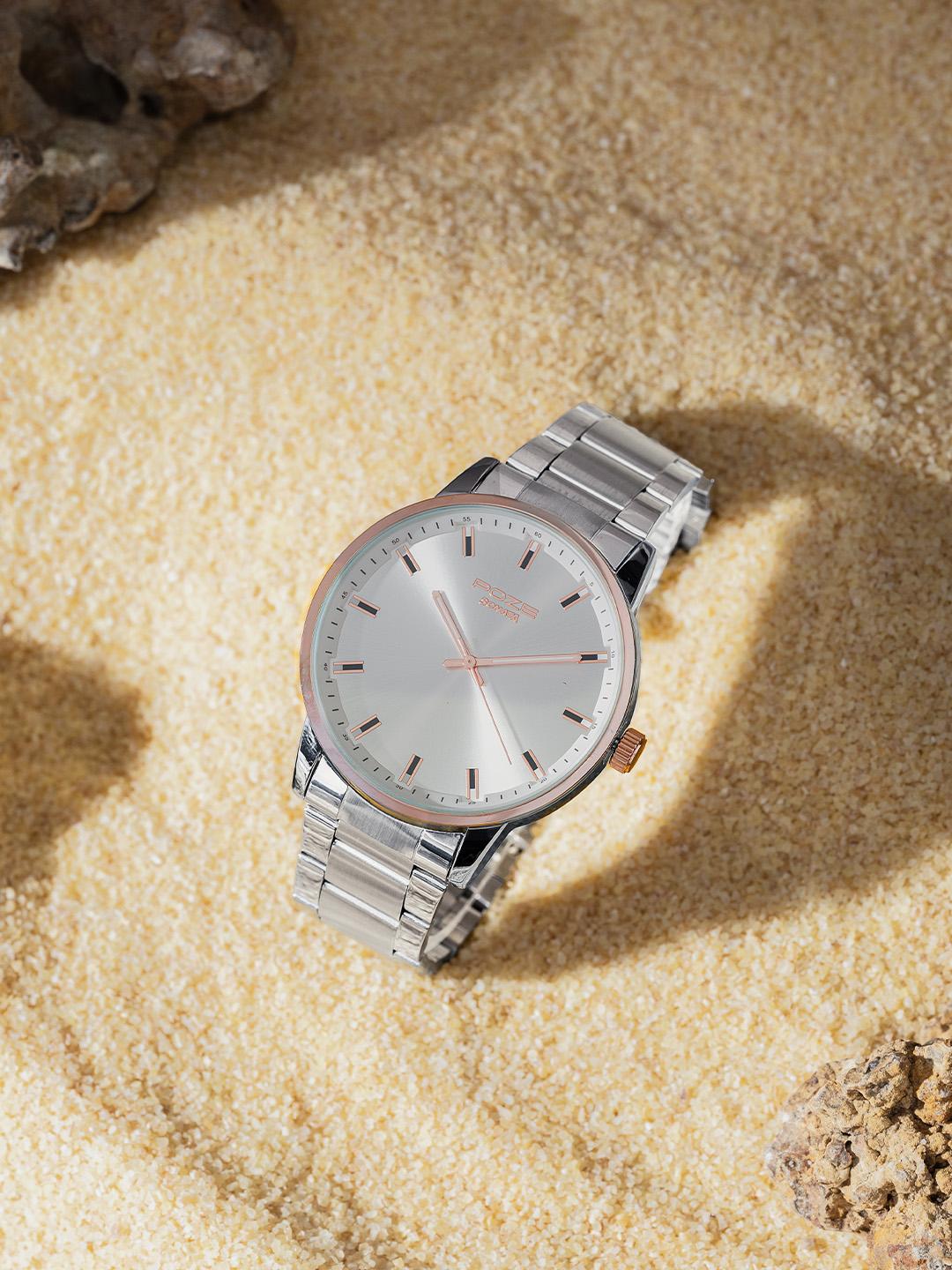 Sonata Poze Men Brass Dial Watch SP70057KM01