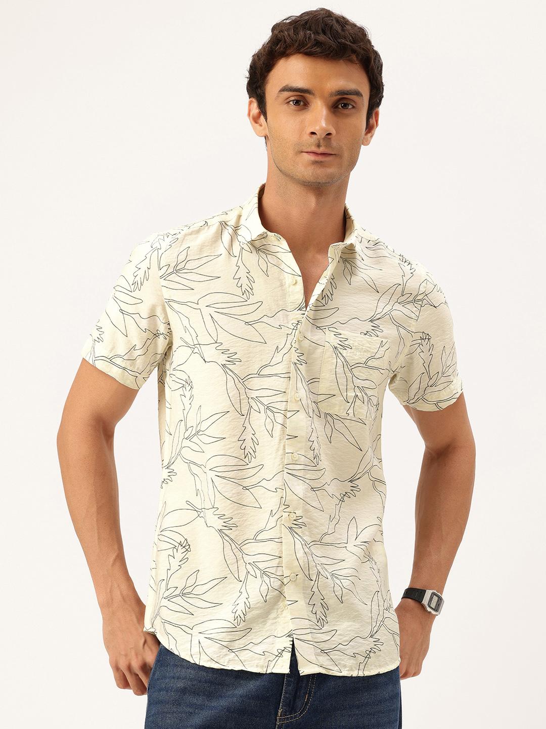 Integriti Slim Fit Tropical Printed Casual Shirt