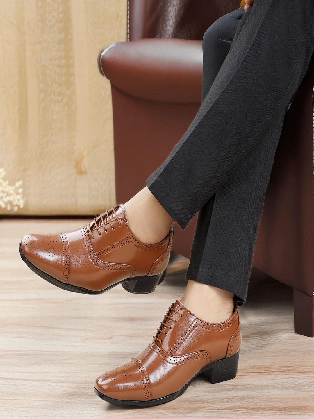 Buy Bxxy Men Inch Heel Height Increasing Formal Semi Brogue