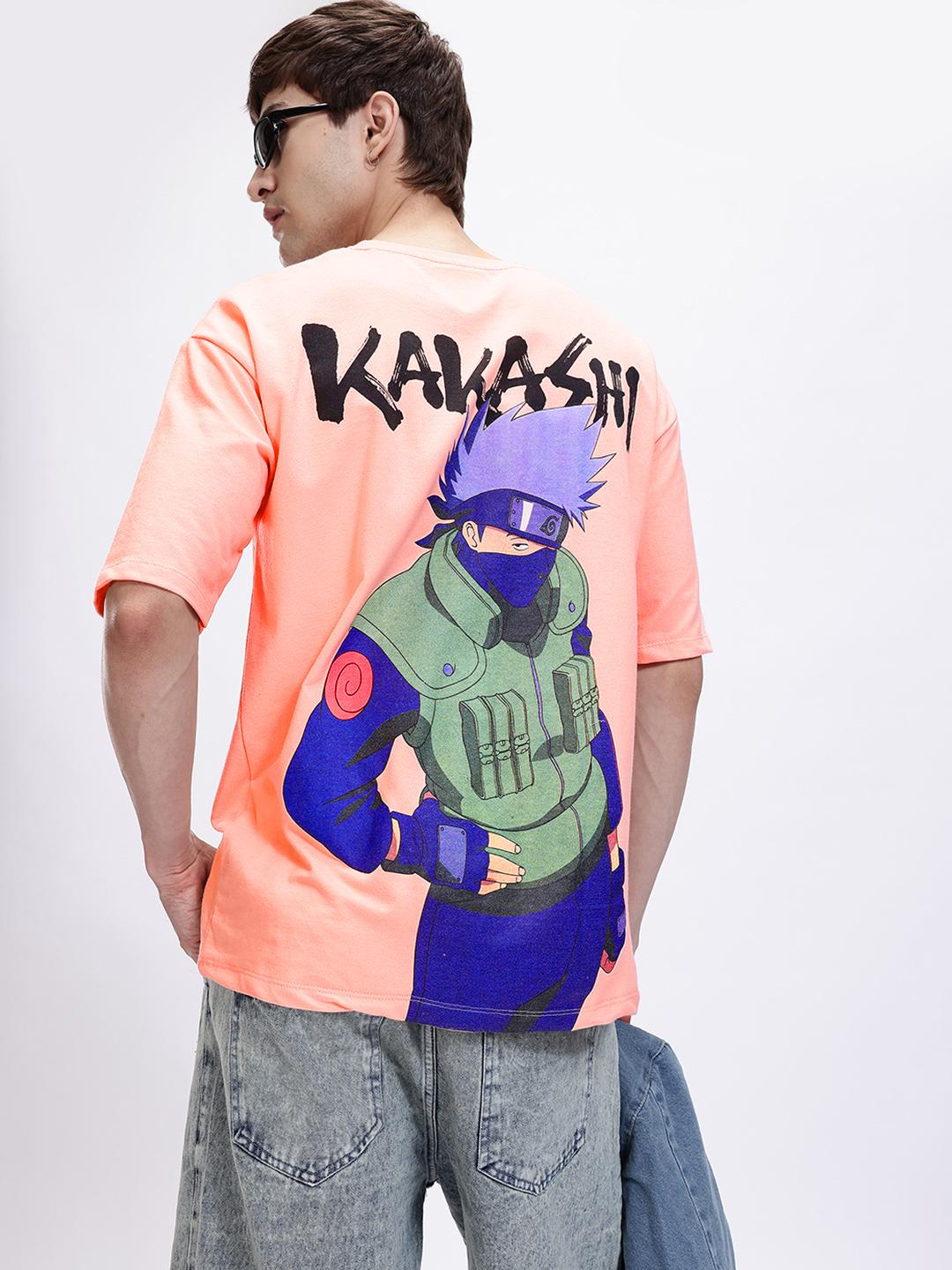 Buy Kook N Keech Naruto Printed Drop-Shoulder Sleeves Oversized T