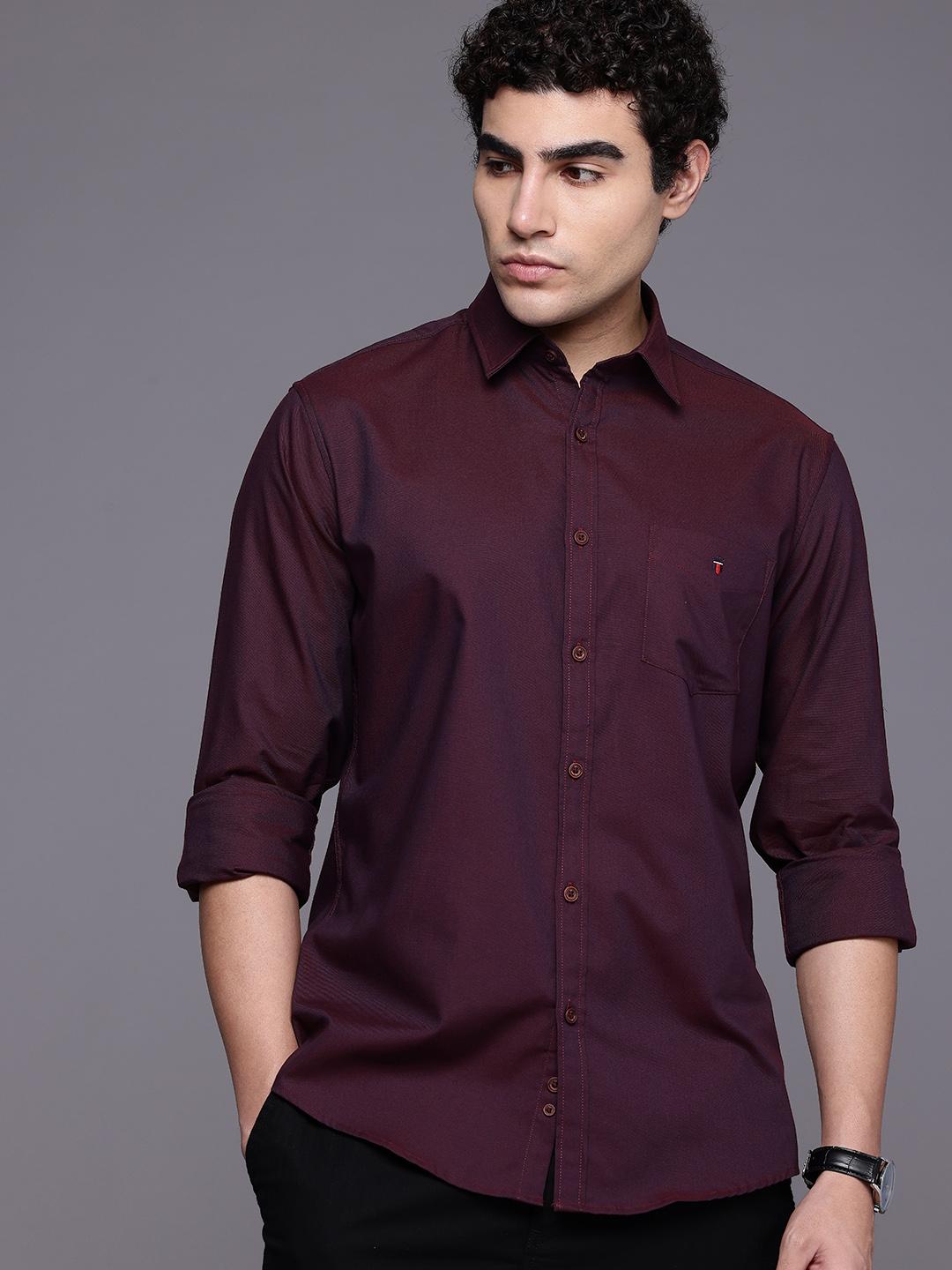 Louis Philippe Sport Louis Philippe Men Slim Fit Oxford Natural