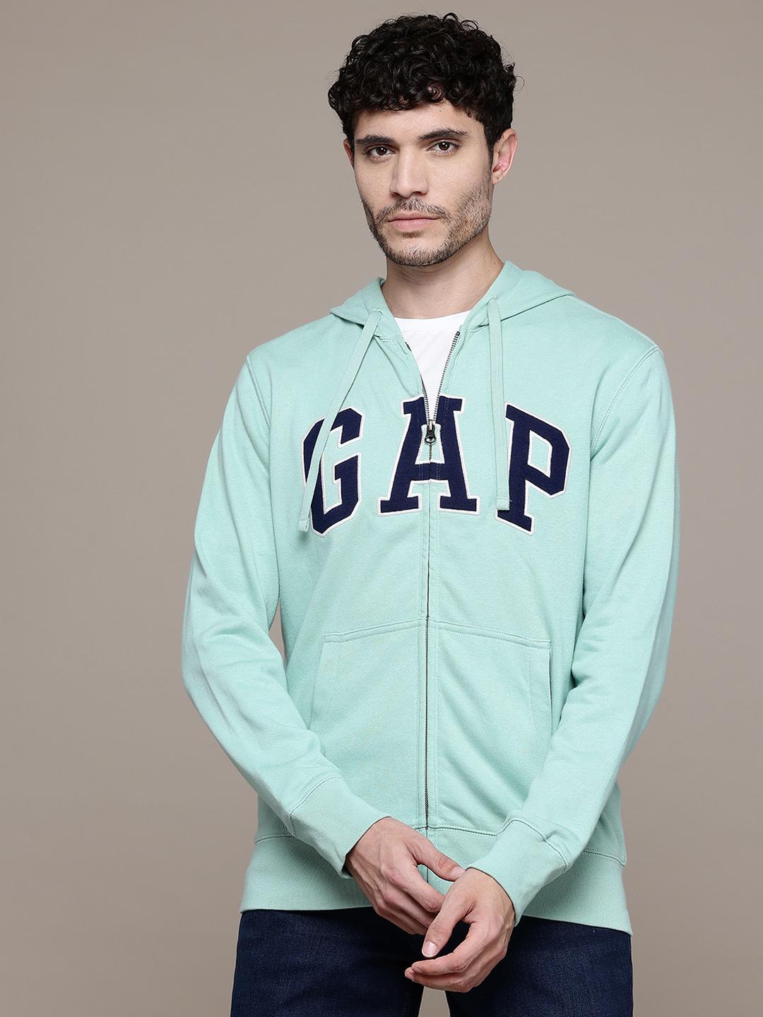 Buy GAP Brand Logo Printed Hooded Sweatshirt Sweatshirts for
