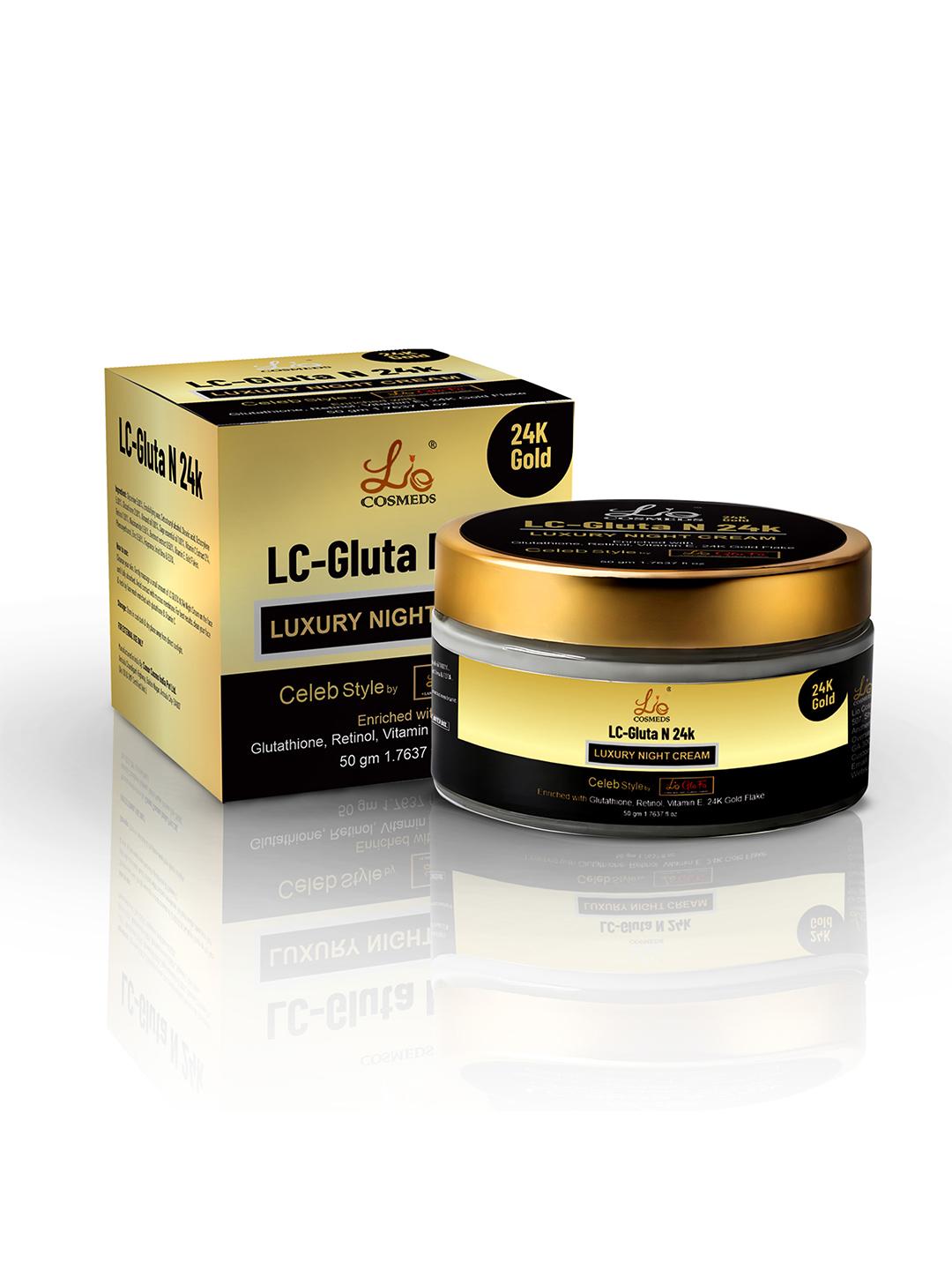 Buy Lio Cosmeds LC Gluta N 24K Luxury Night Cream- 50 g - Night Cream for  Unisex 35284717