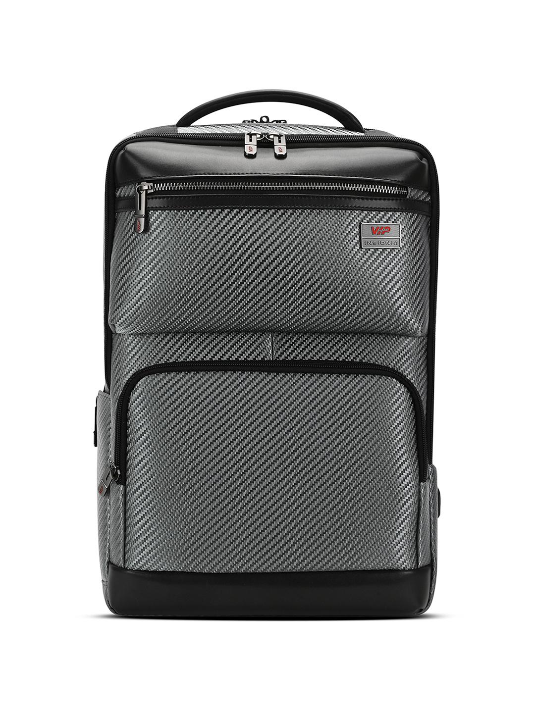 VIP Urban Grey 17 Inch Laptop Backpack 25L with 5L Expander Pack of 25