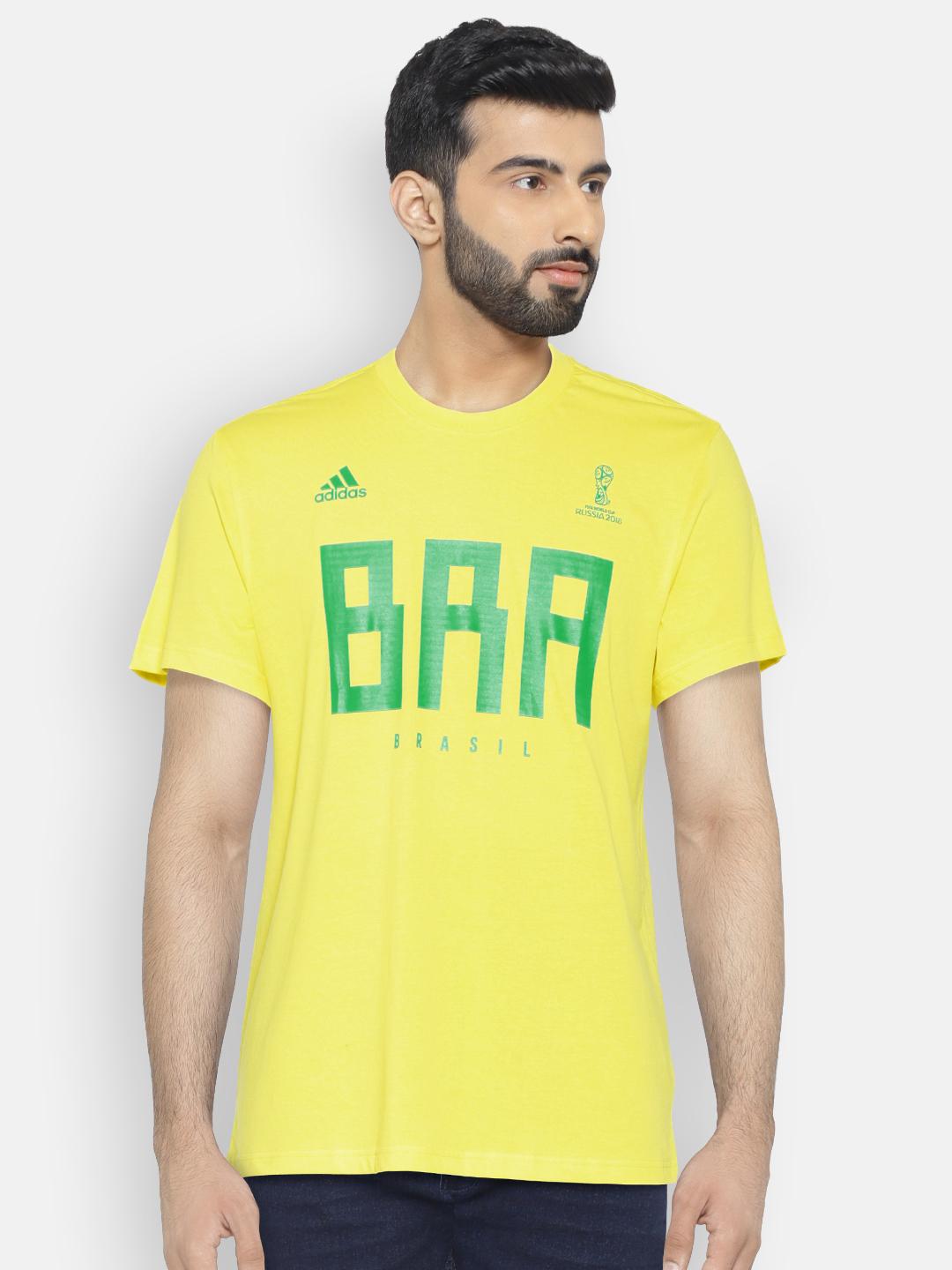 Adidas Printed Adidas T Shirts Women's Flipkart ADIDAS Yellow