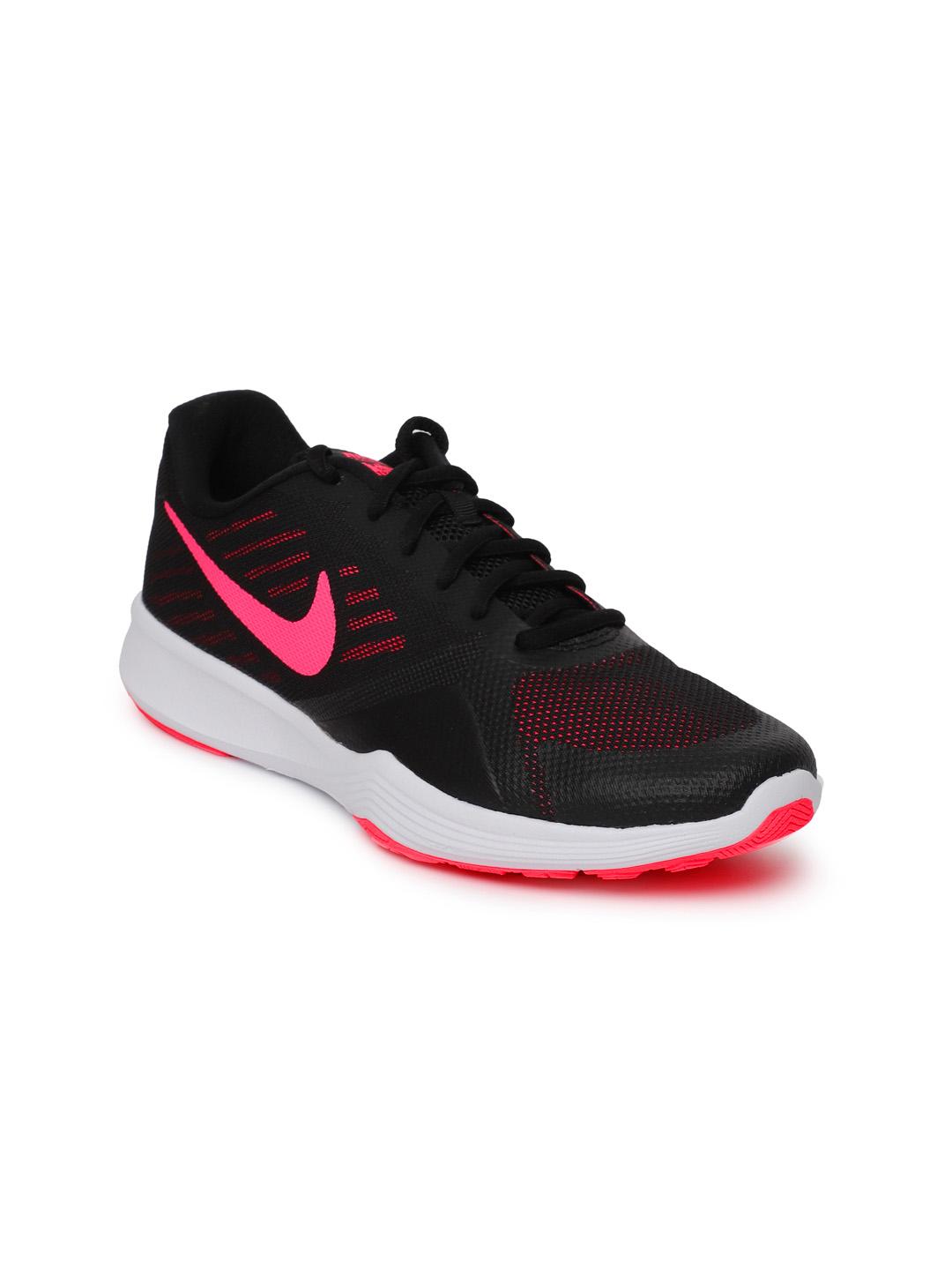 womens nike shoes pink and black