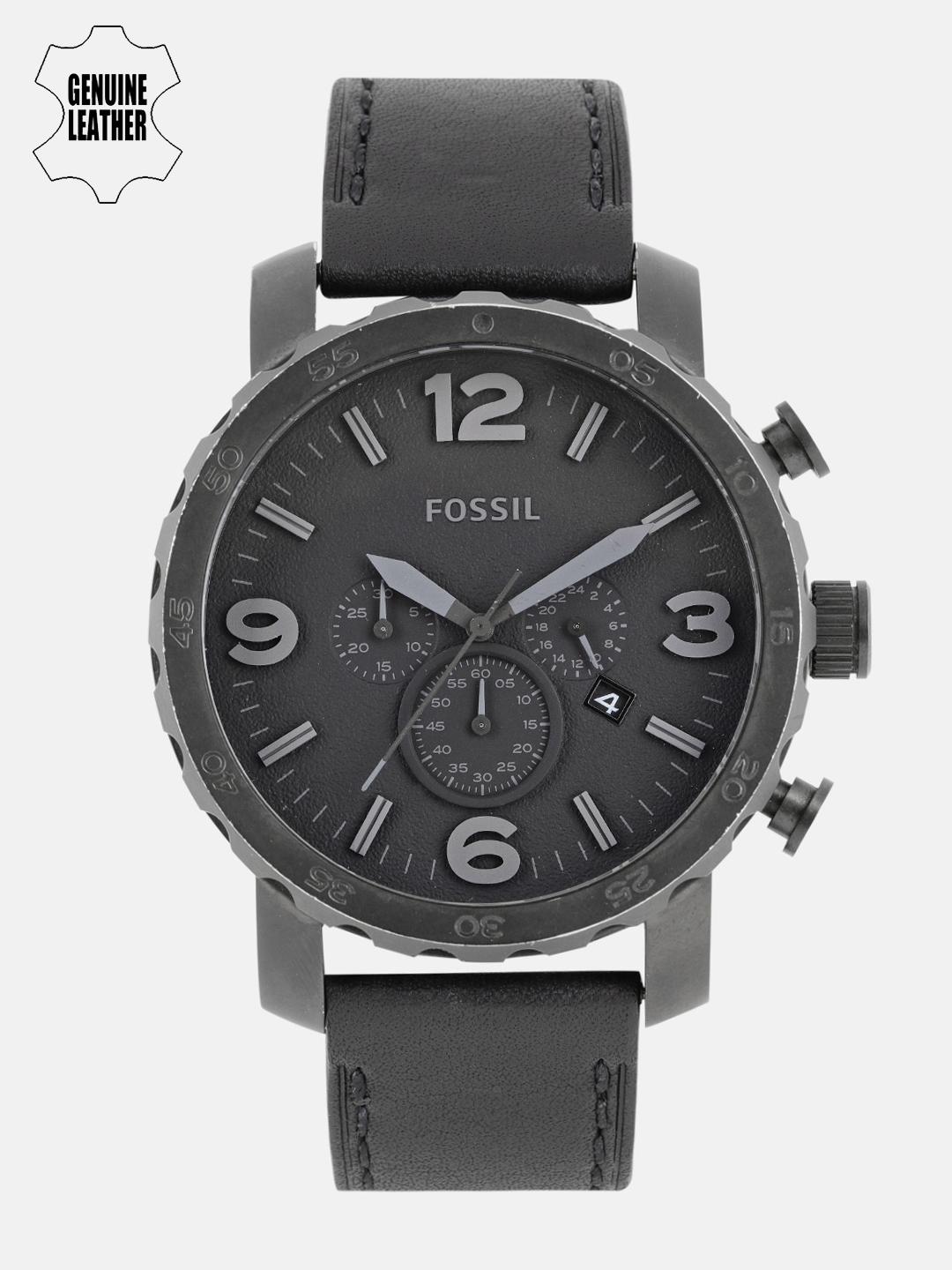 Fossil Nate Chronograph Fossil Black And Blue Watch Fossil Nate