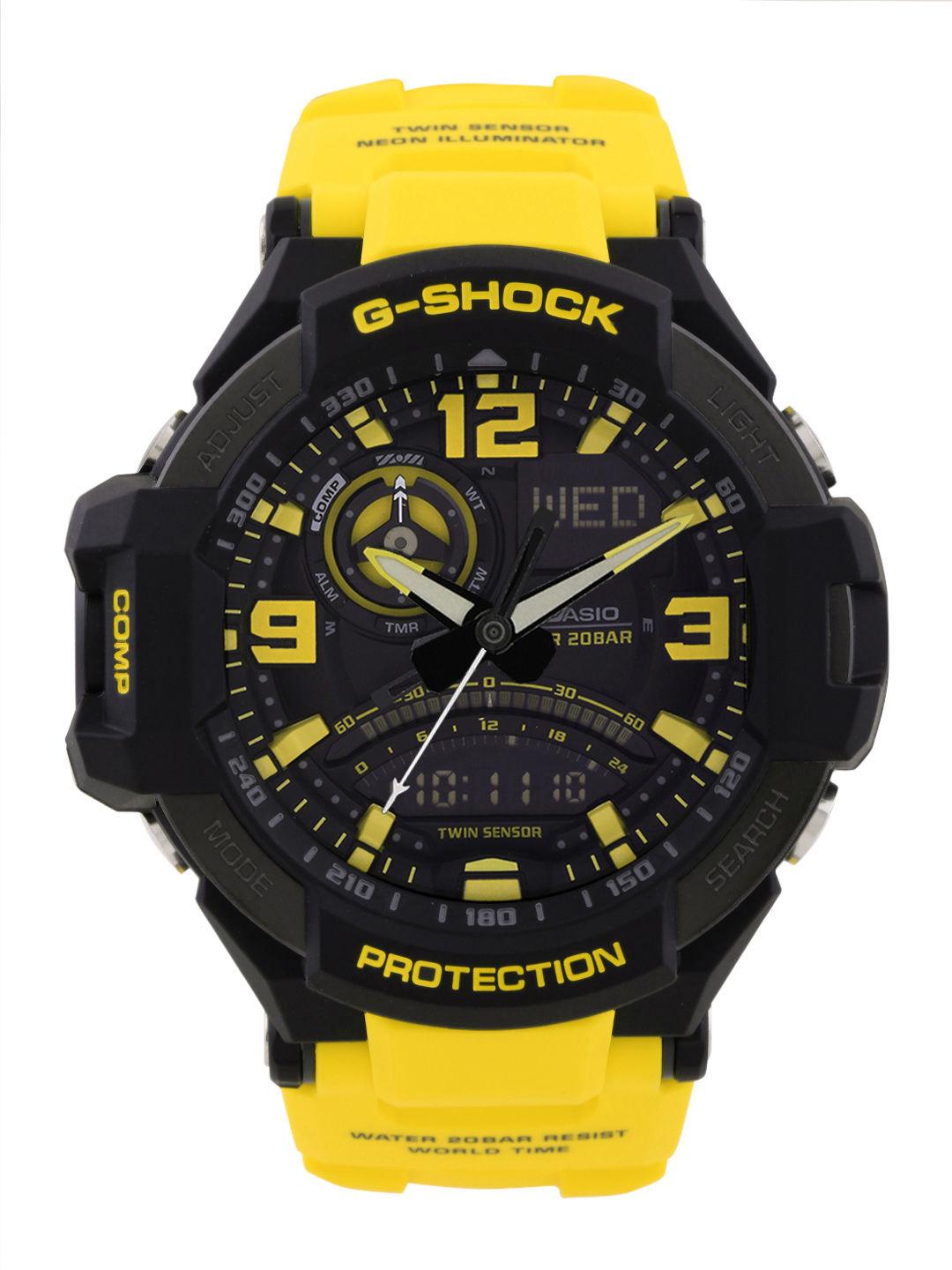 Buy Casio G-Shock Men Yellow Analogue Watches (G543) GA-1000-9BDR