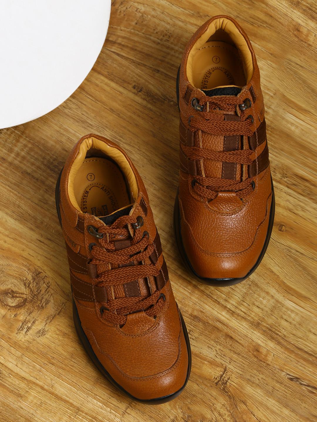 Buy Red Chief Men Tan Brown Leather Casual Shoes Casual
