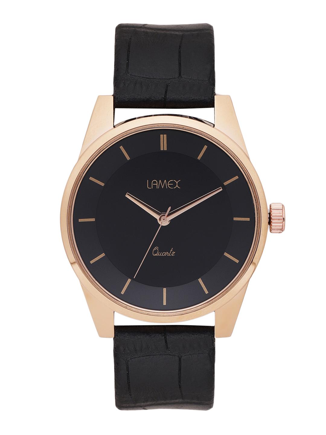 Buy LAMEX Men Black Analogue Watch ZOOMDLX 5517 - Watches for Men