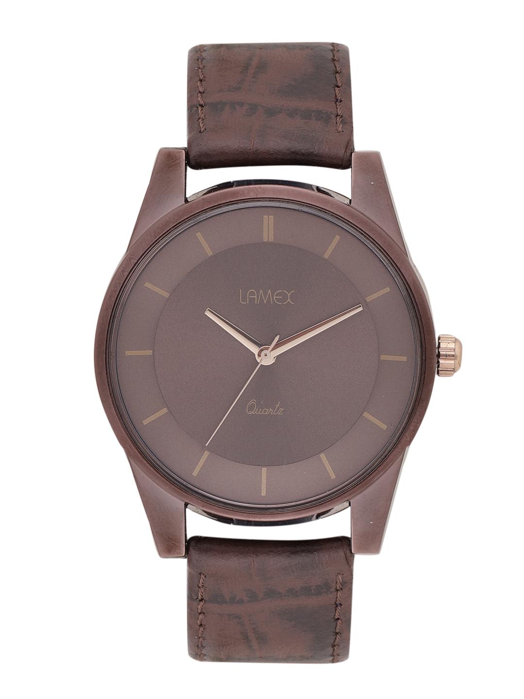 Buy LAMEX Men Brown Analogue Watch ZOMMDLX 5517 - Watches for Men