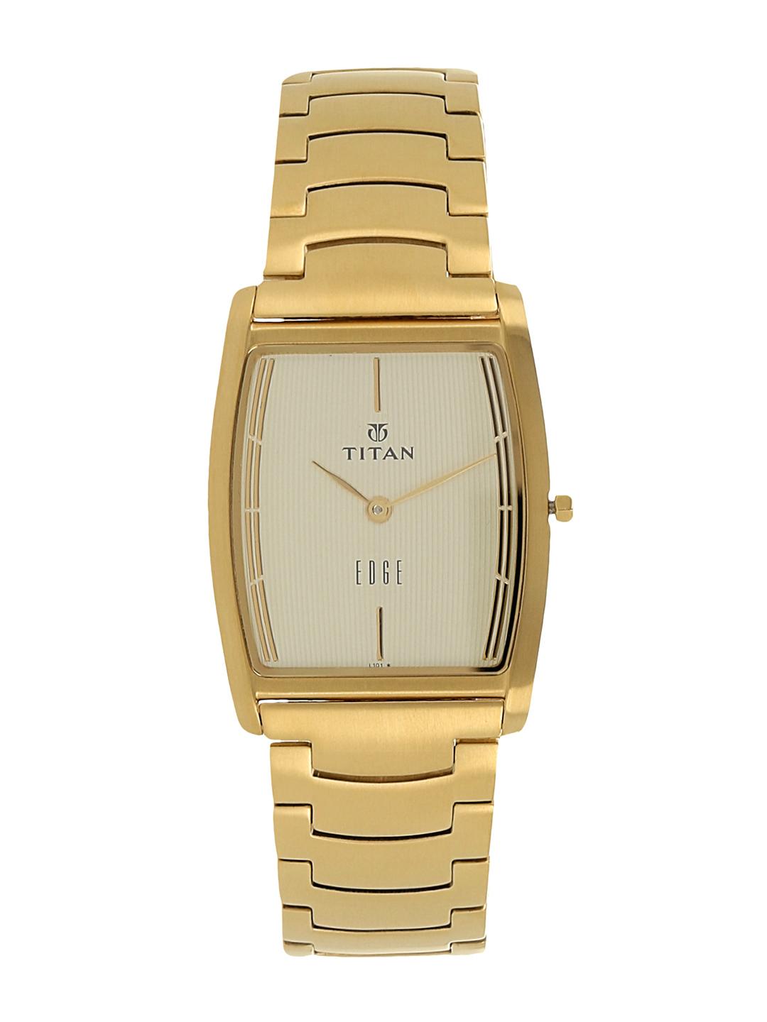 Buy Titan Men Gold-Toned Analogue Watch NH1044YM02A Watches for