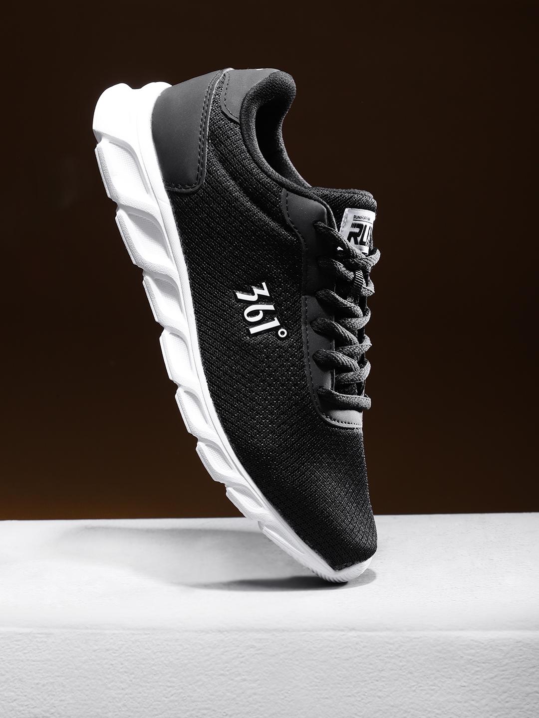 Buy 361 Degree Men Black Performance Running Shoes - Sports Shoes