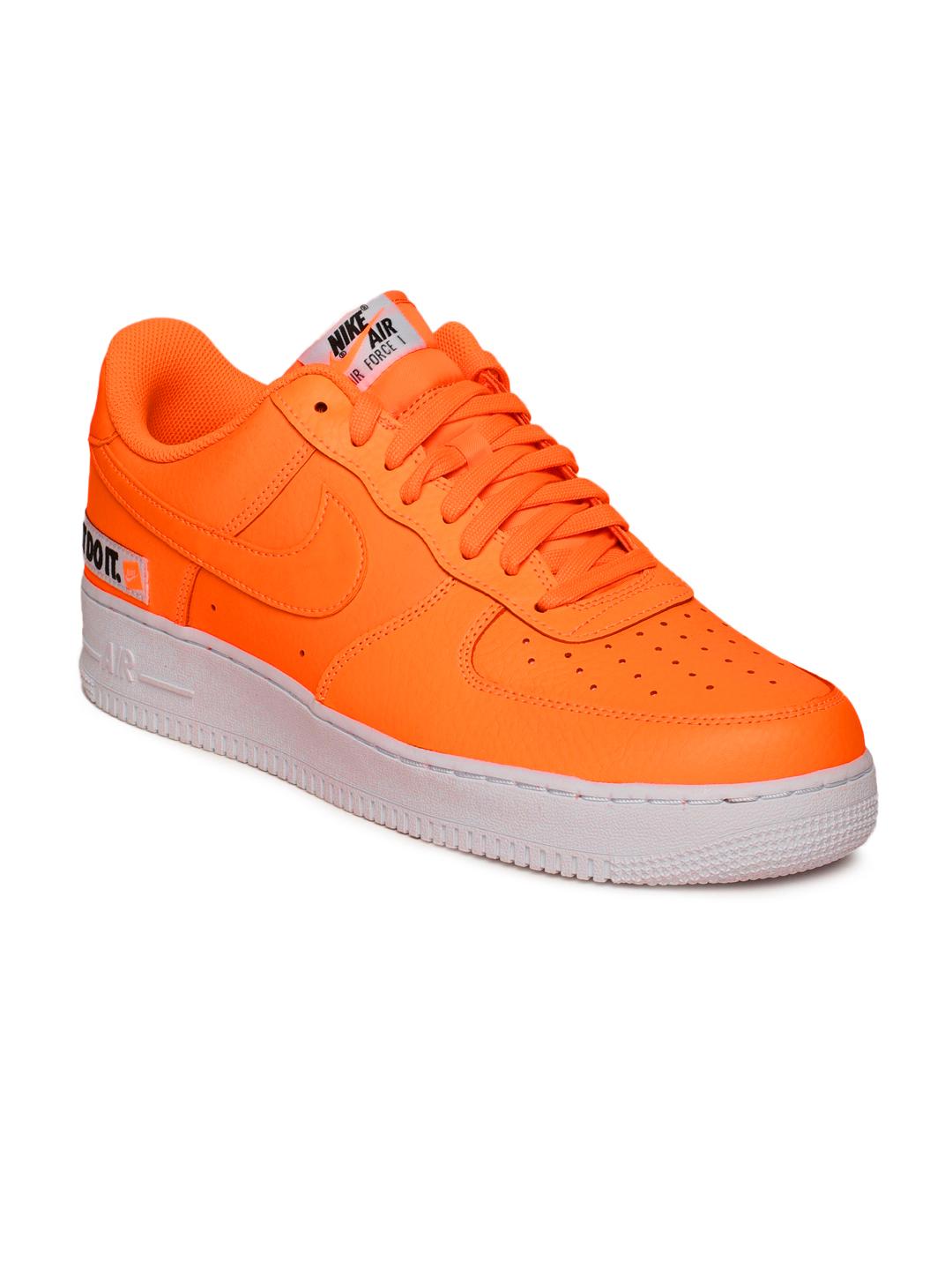 Buy Nike Men Orange Air Force '07 LV8 JDI Leather Sneakers