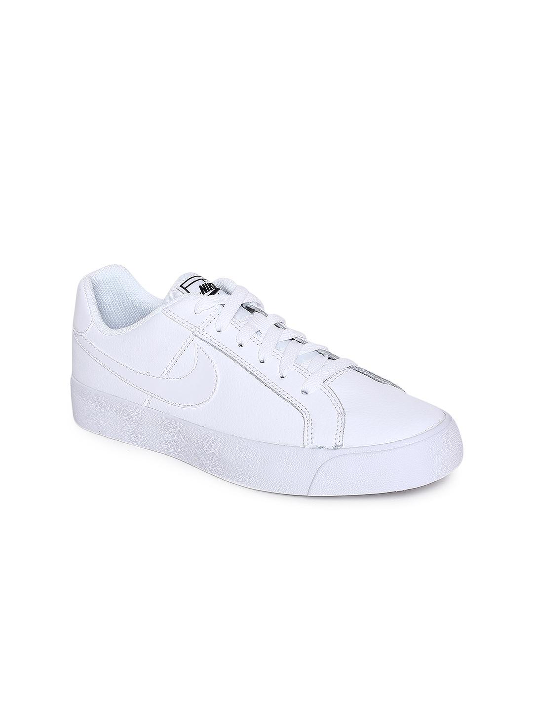 Nike Women White Court Royale AC Leather Sneakers