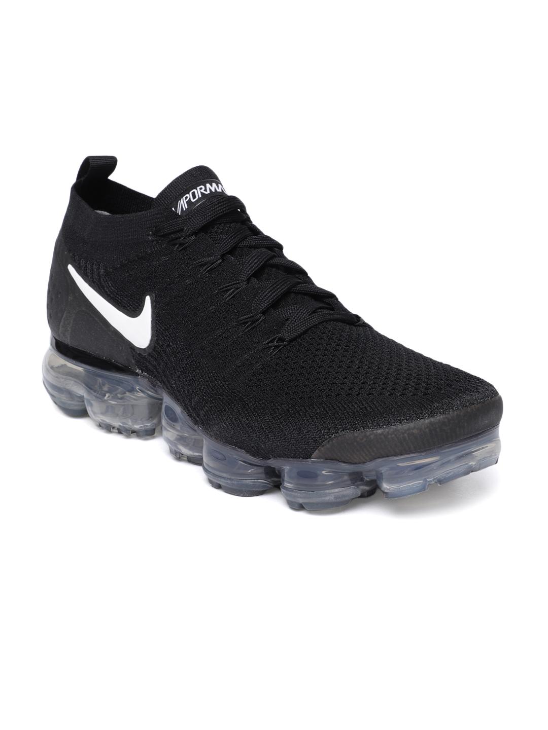 Buy Nike Men Black Air Vapor Max Flyknit Running Shoe Sports