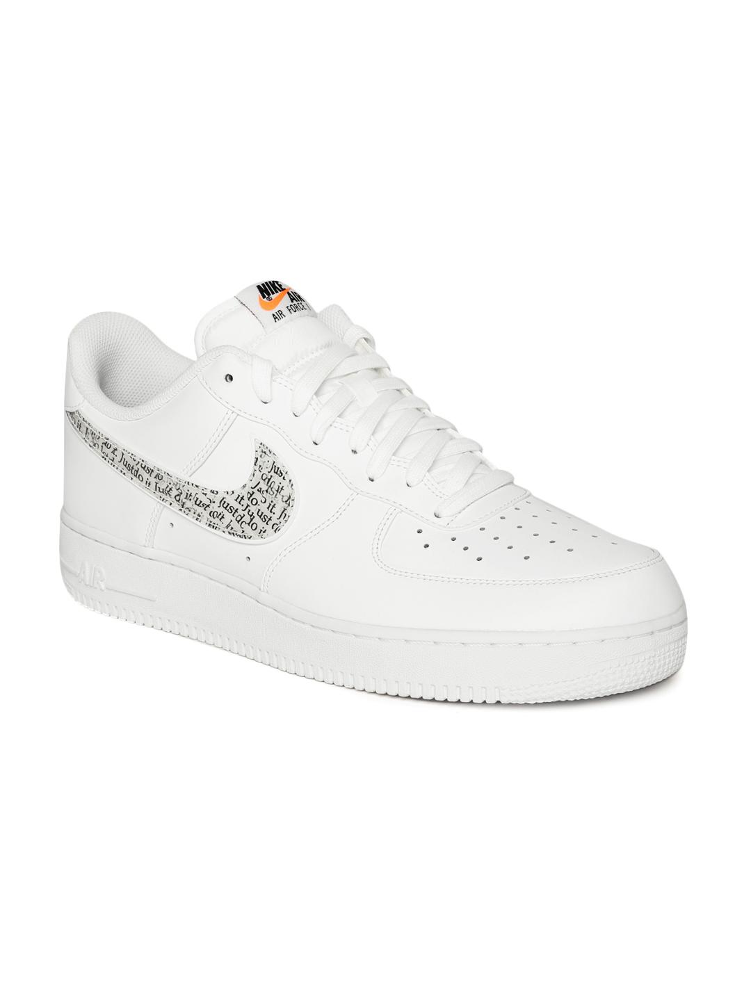 Buy Nike Men White Air Force '07 LV8 JDI Leather Sneakers