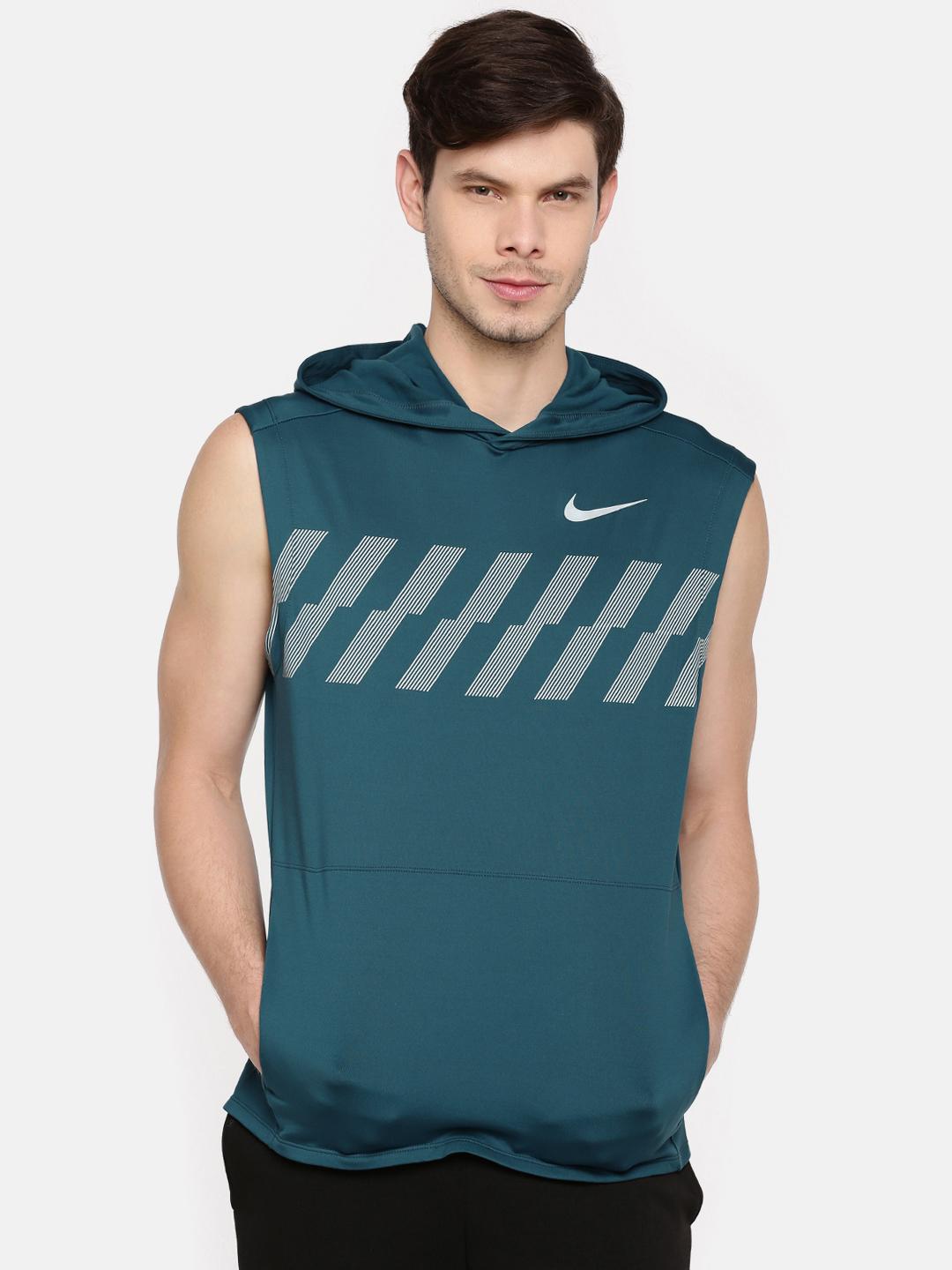nike sleeveless running hoodie