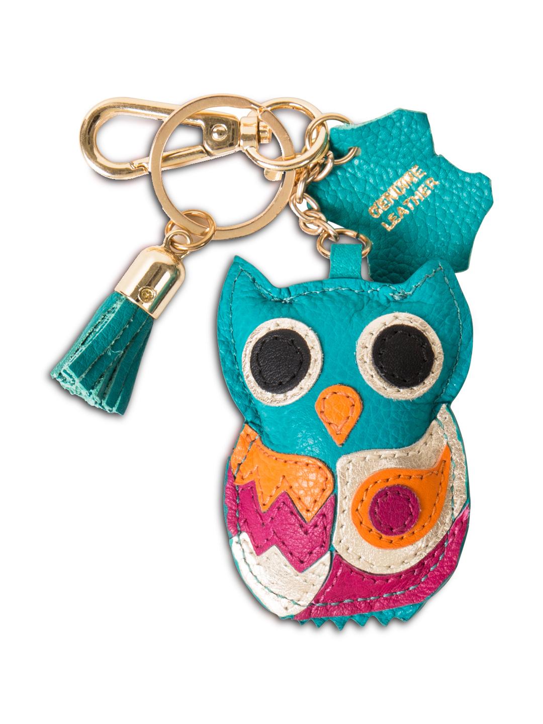Buy Chumbak Blue Printed Owl Bag Charm - Key chain for Women