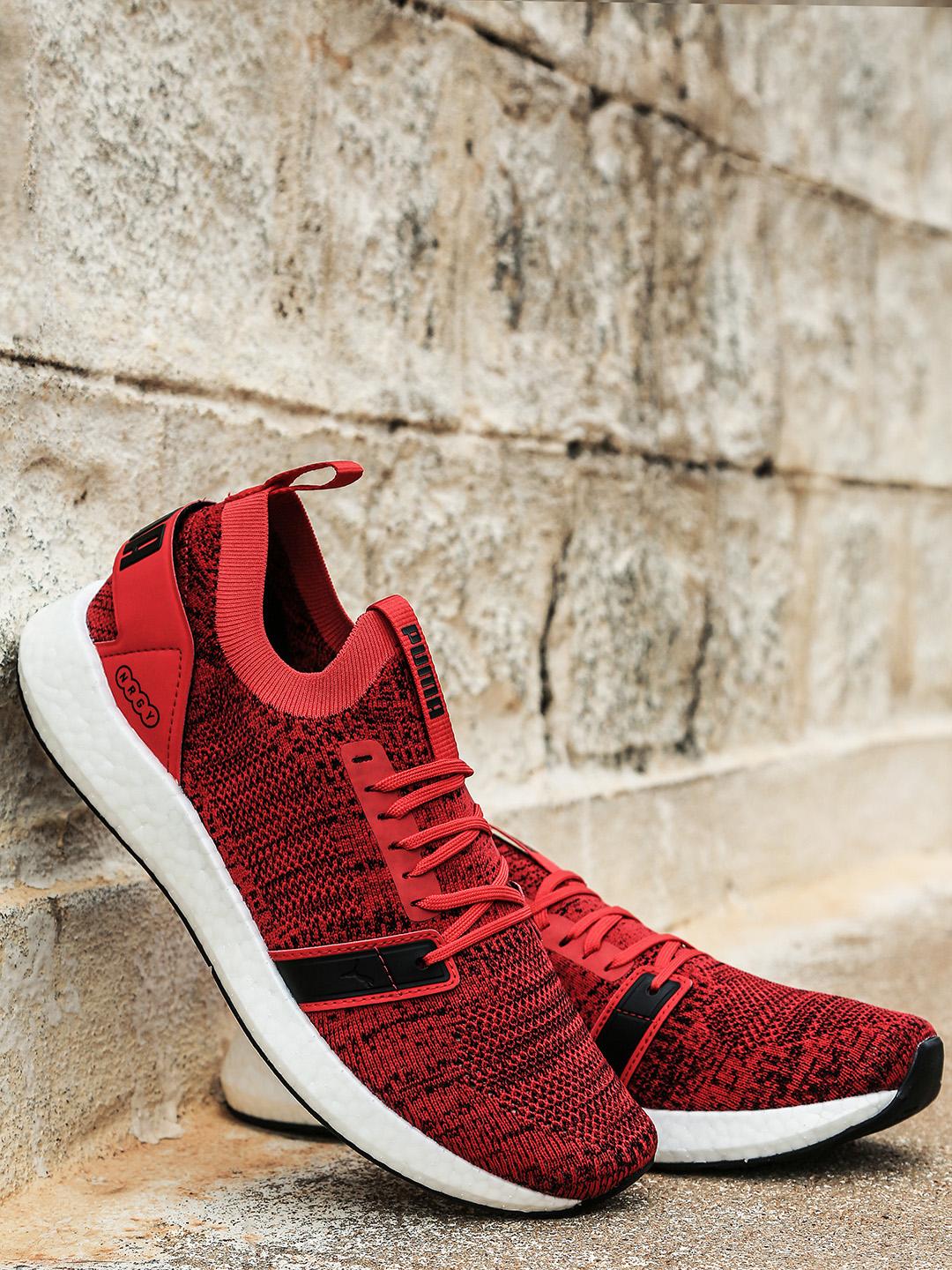 Athletic Shoe Puma Nrgy Neko Knit Red Puma Men Red NRGY Neko Engineer Knit Running  Shoes