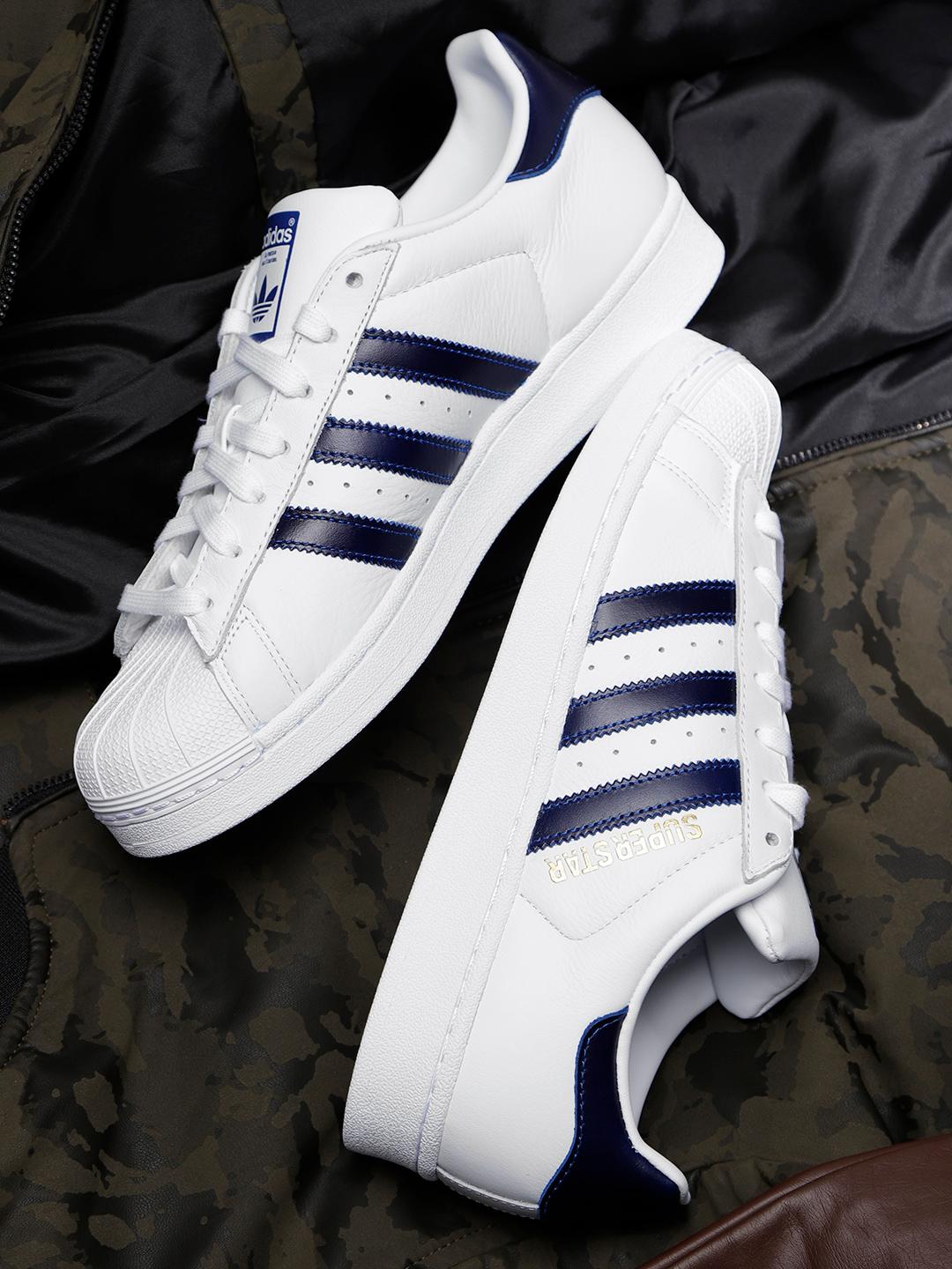 Buy ADIDAS Originals Men White Leather Superstar Sneakers - Casual Shoes  for Men 6842327 | Myntra