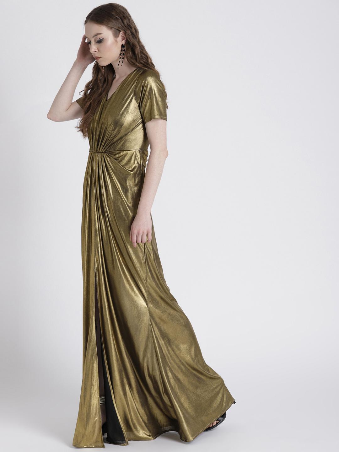 Nykaa Fashion Faballey Maxi Dress Buy FabAlley Navy Blue One