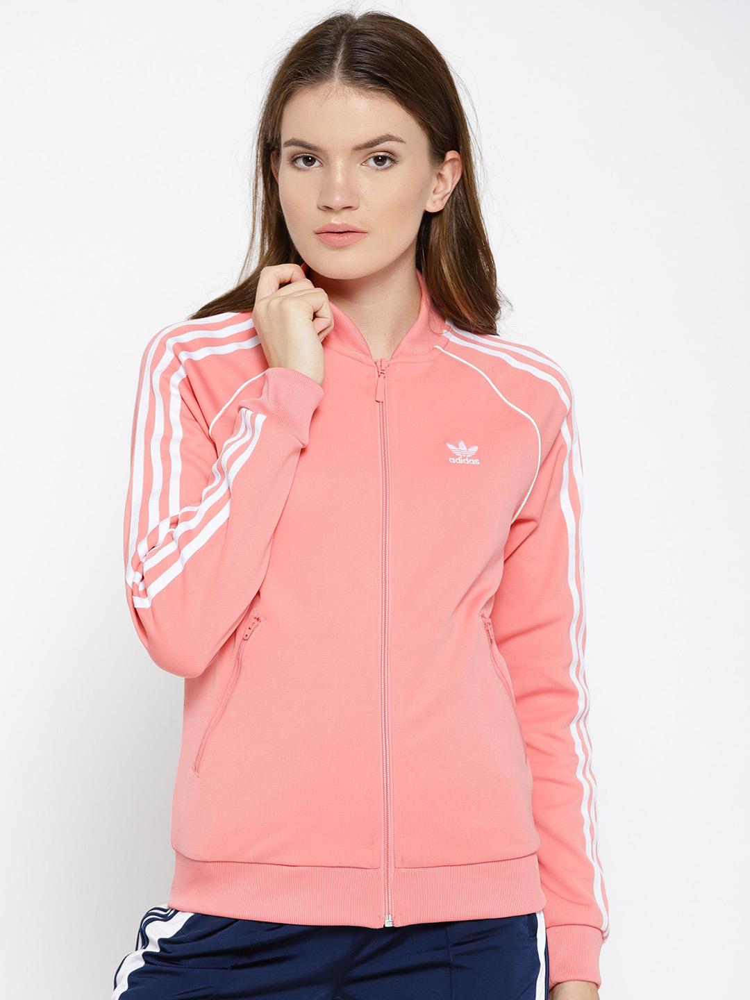 Buy ADIDAS Originals Women Pink Solid SST Track Jacket - Jackets