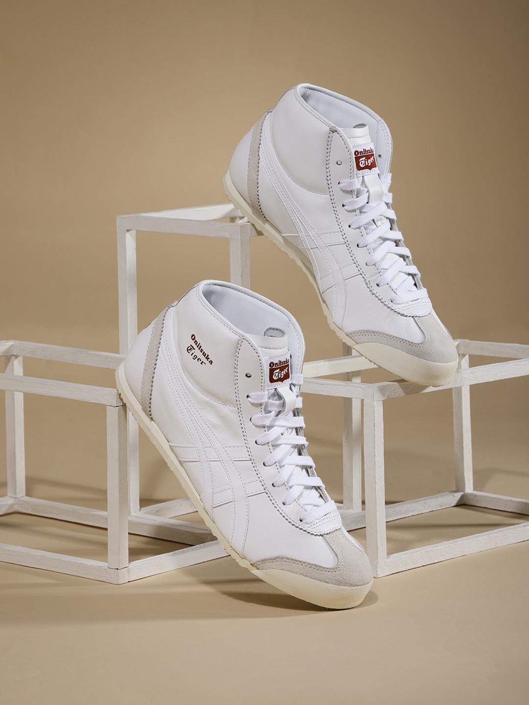 Buy Onitsuka Tiger Mexico Mid Runner Unisex White Mid-Top Sneakers