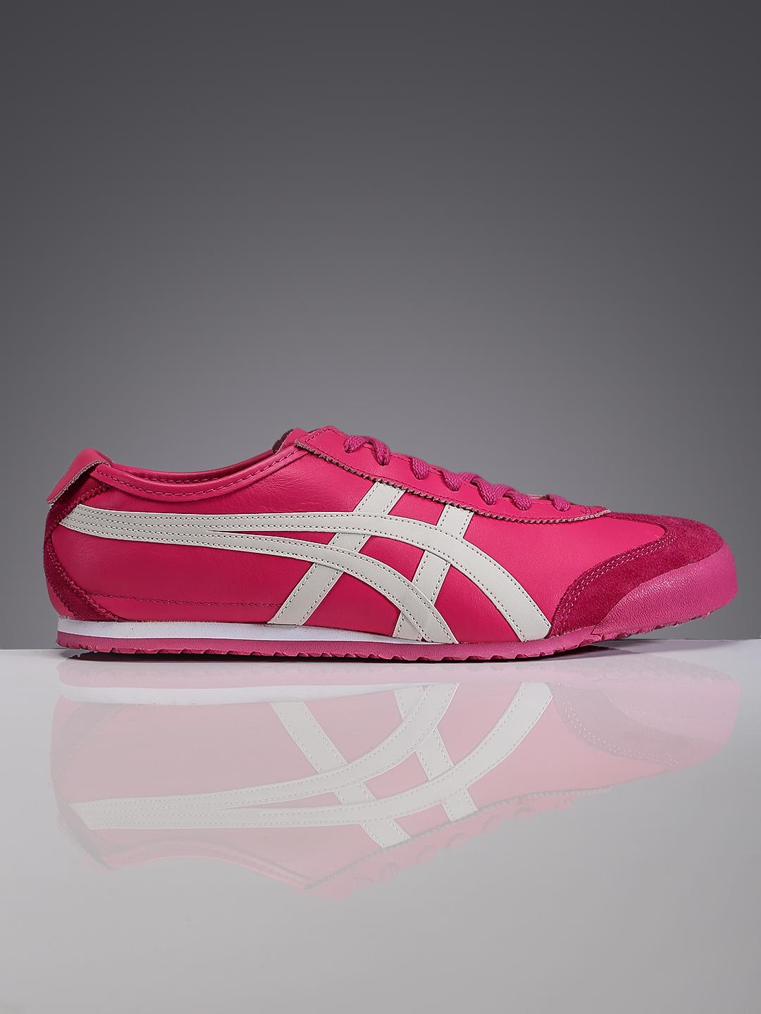 Buy Onitsuka Tiger Unisex Pink Leather Mexico 66 Sneakers - Casual