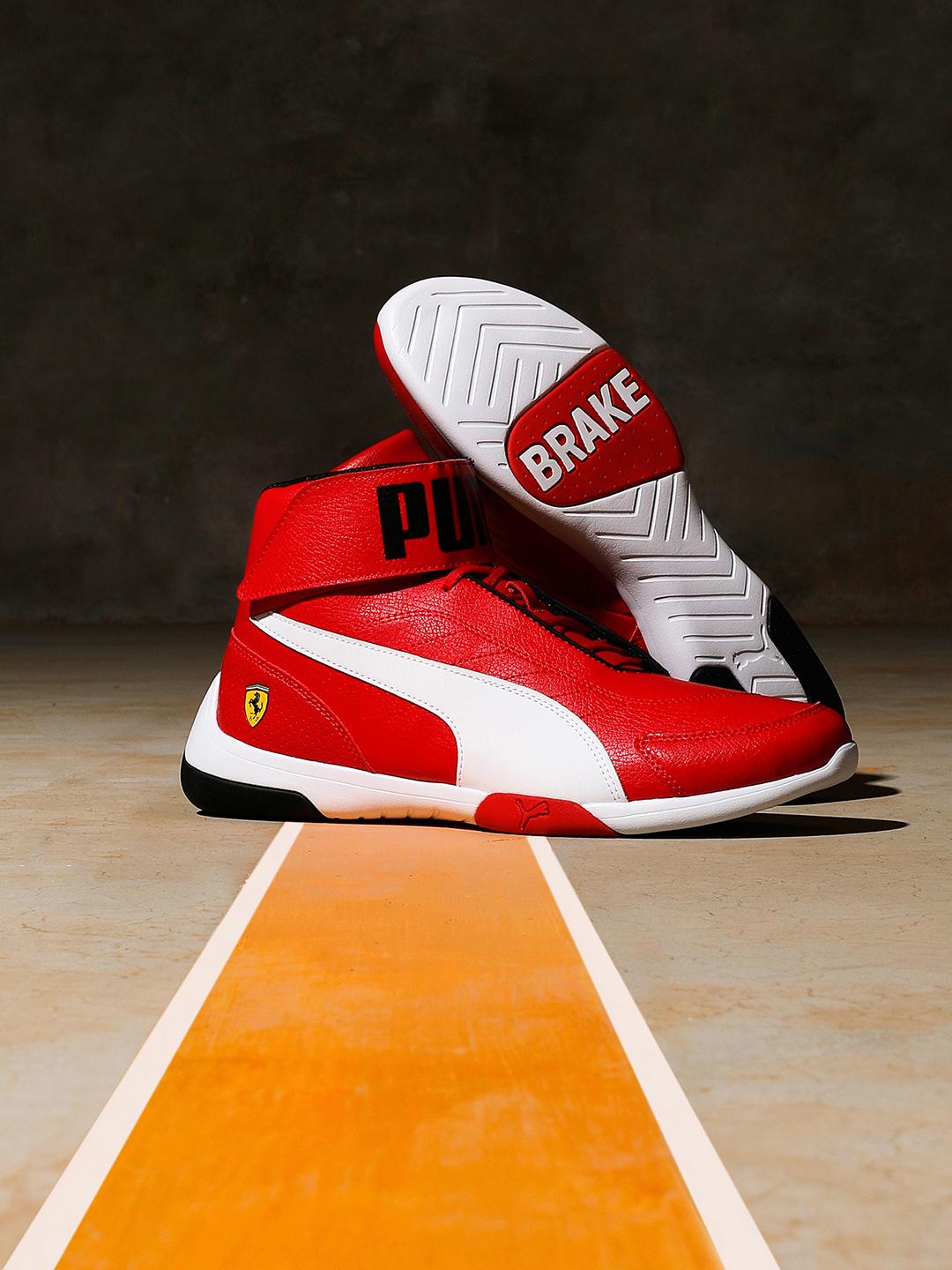 Buy PUMA Motorsport Men Red Textured SF Kart Cat Mid III Mid