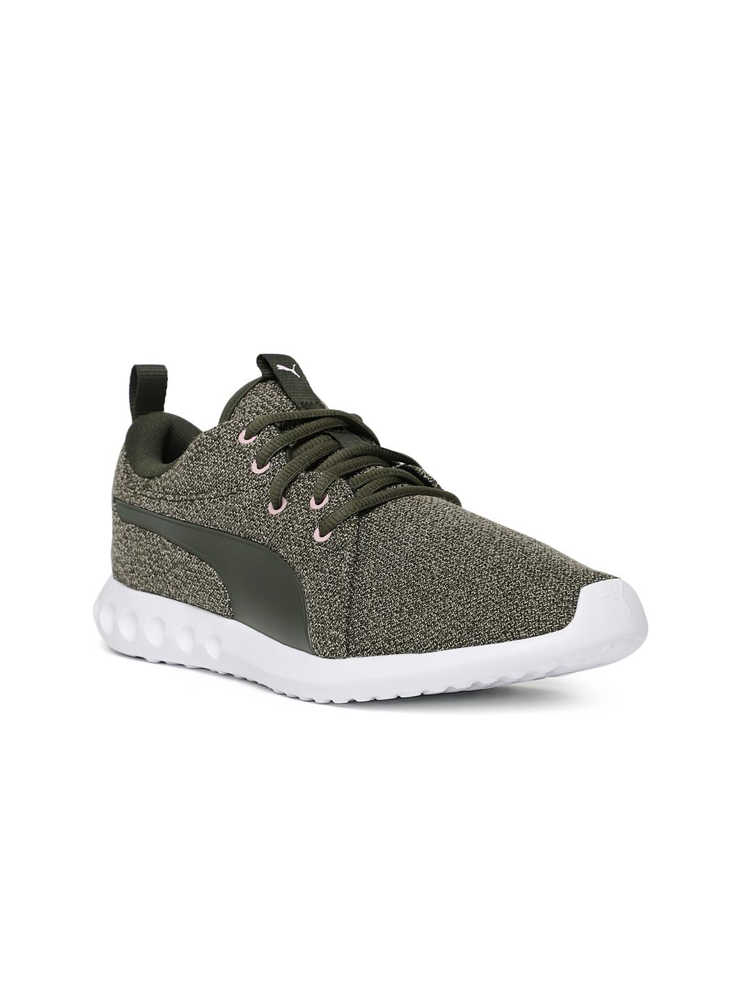 Buy Puma Women Olive Green Carson Knit NM Training Shoes
