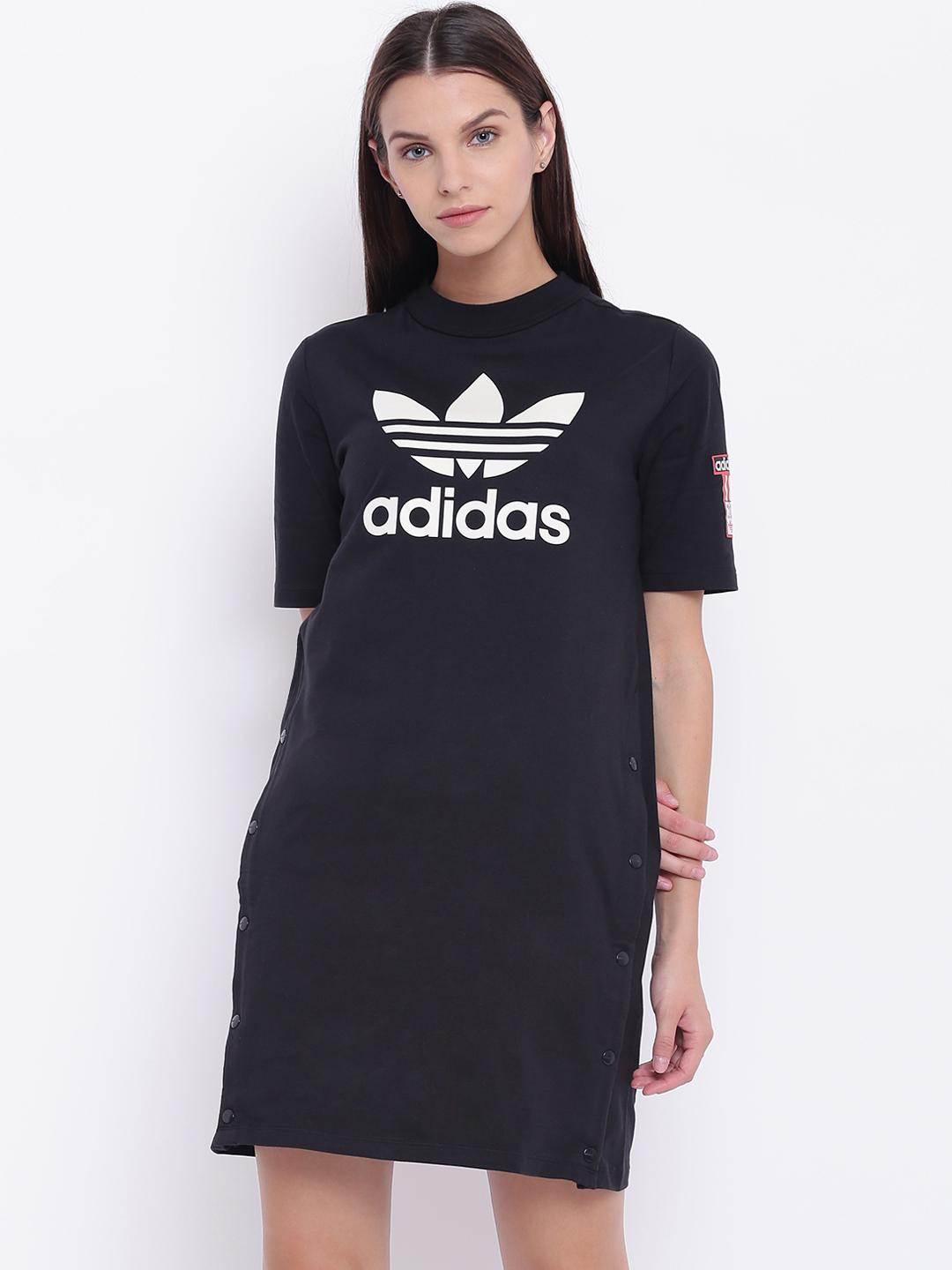 Buy ADIDAS Originals Women Black & White Printed T-shirt Dress - Dresses for Women 7101231 | Myntra Buy ADIDAS Originals Women Black & White Printed T-shirt Dress - Dresses for Women 7101231 | Myntra