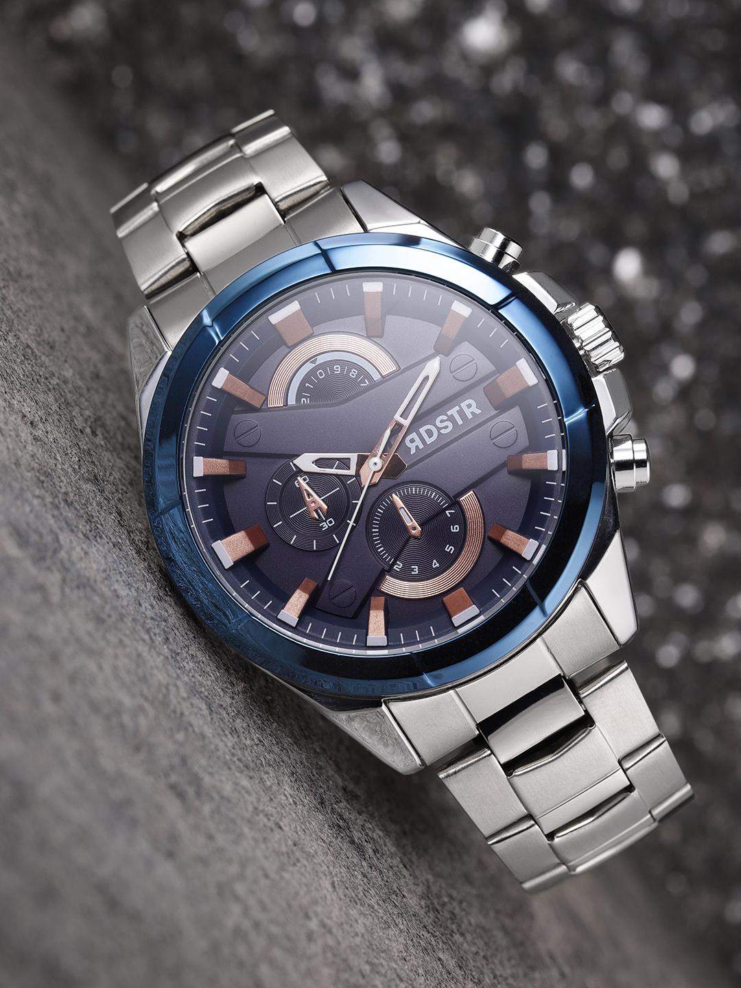 Buy Roadster Men Navy Blue Analogue Watch MFB-PN-LB-80242G