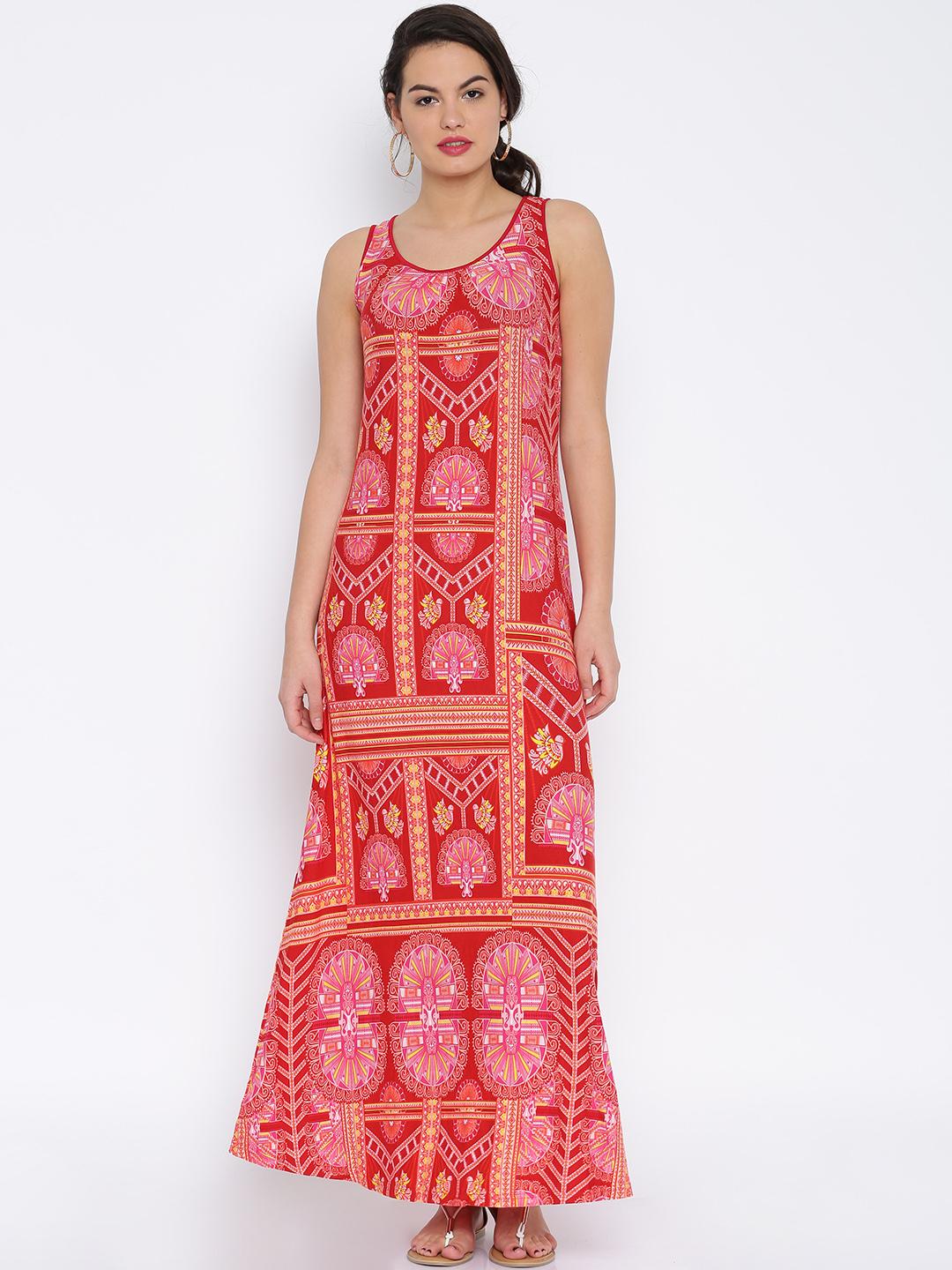 global desi red dress Kurti Global Desi Dhoti Dress Global Desi Ethnic Kurti (L, Red,  AW19GS190KUSTN) In Delhi At