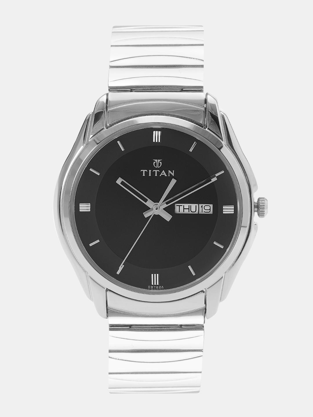 Titan Men Black Analogue Watch NK1578SM04 - Image 1