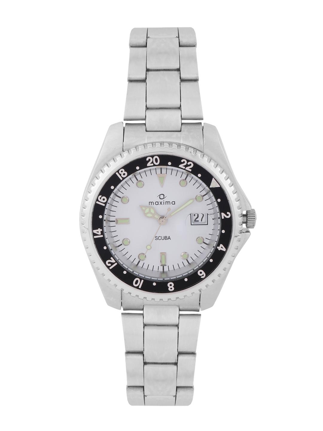 Buy maxima Attivo Men White Dial Watch 00453CMGI Watches for Men