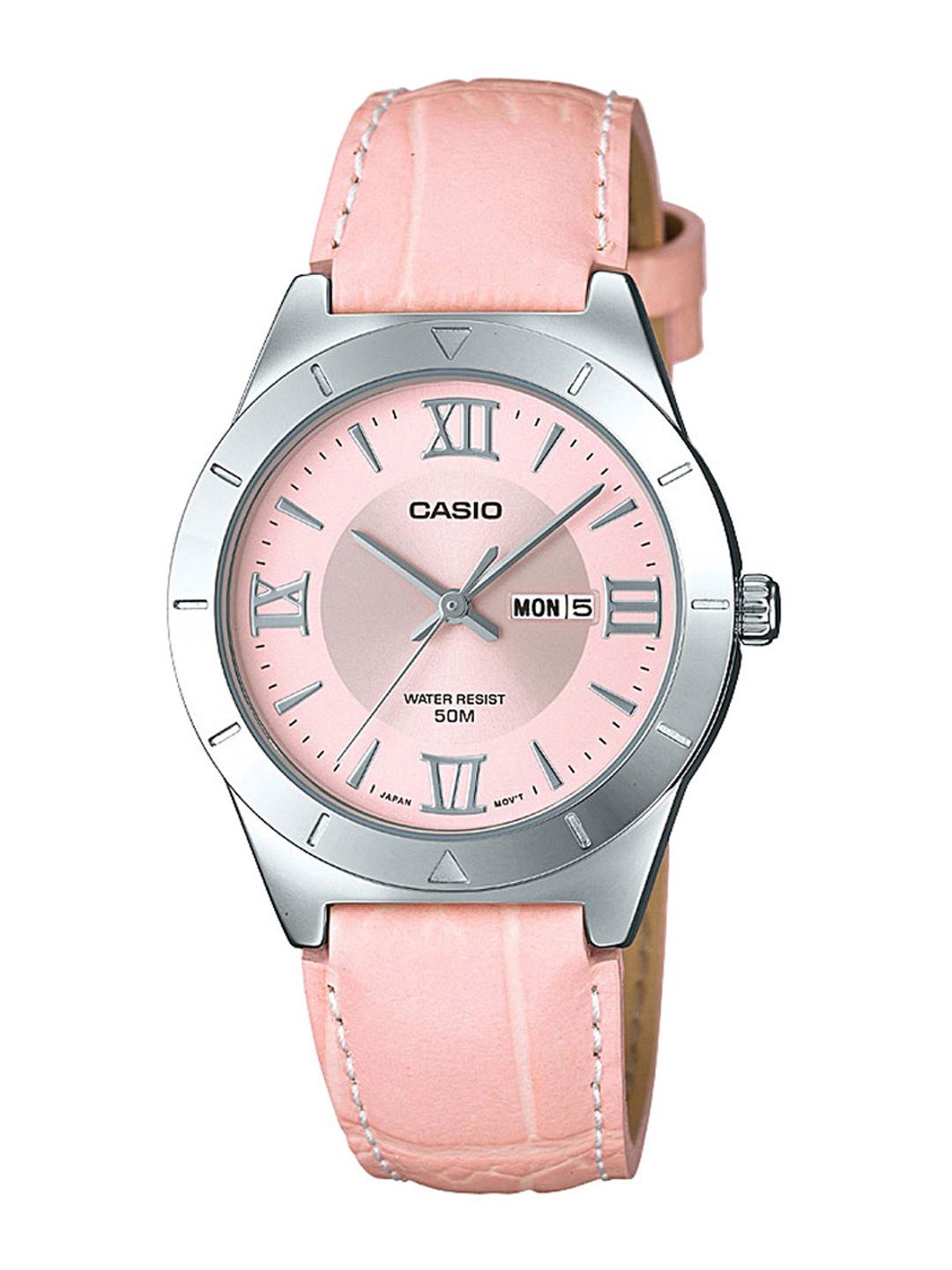 Buy Casio Lady's LTP-1410L-4AVDF Pink Analog dial Genuine Leather