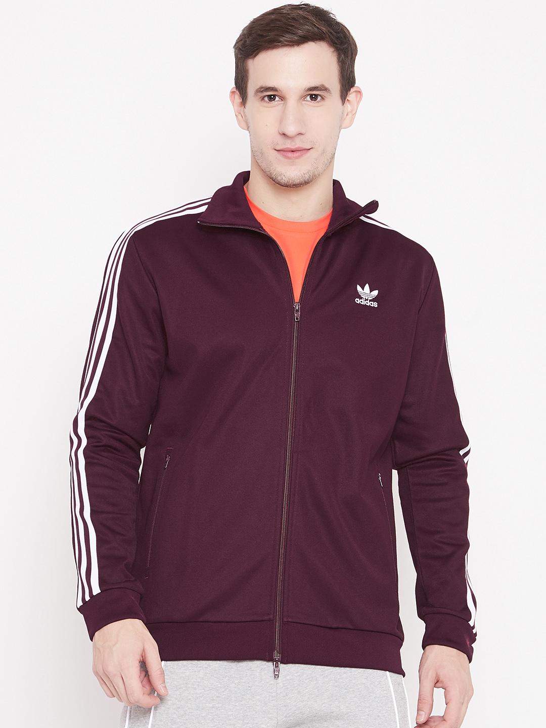 Buy ADIDAS Originals Men Maroon Beckenbauer Track Jacket - Jackets