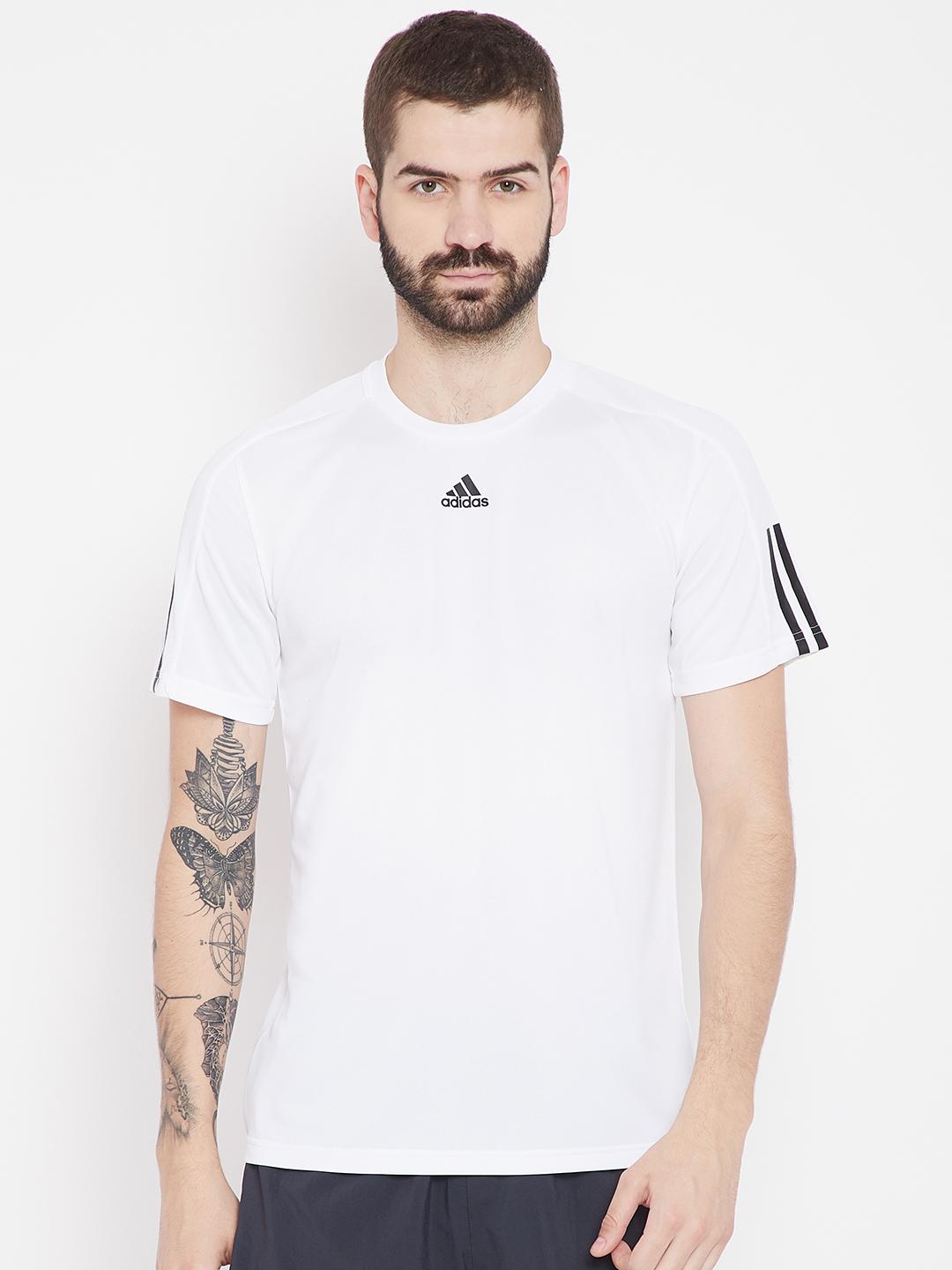 Men Printed Adidas T Shirt Mens Flipkart ADIDAS Men White Solid ID