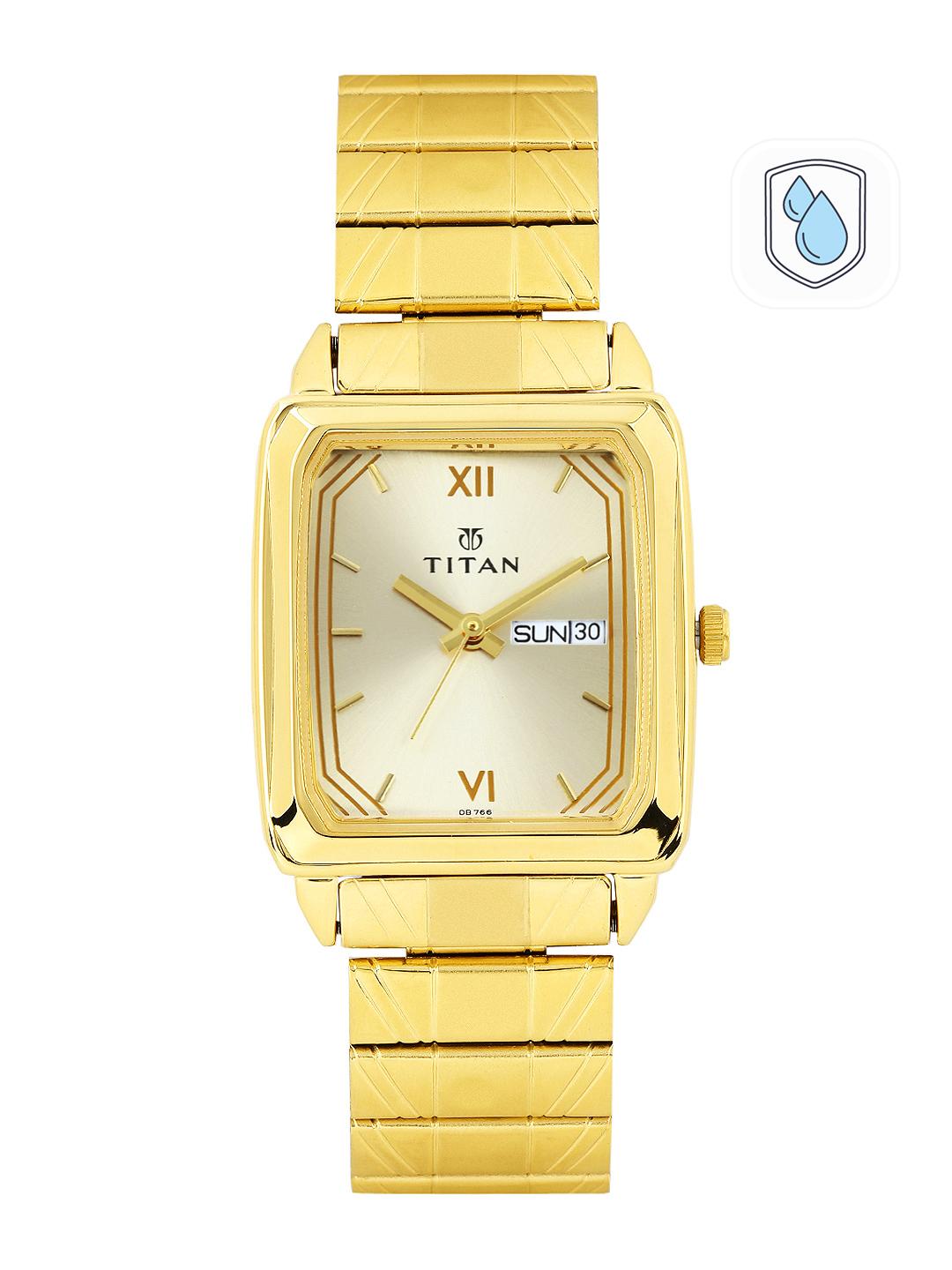 Buy Titan Quartz Analog With Champagne Dial Watch For Men